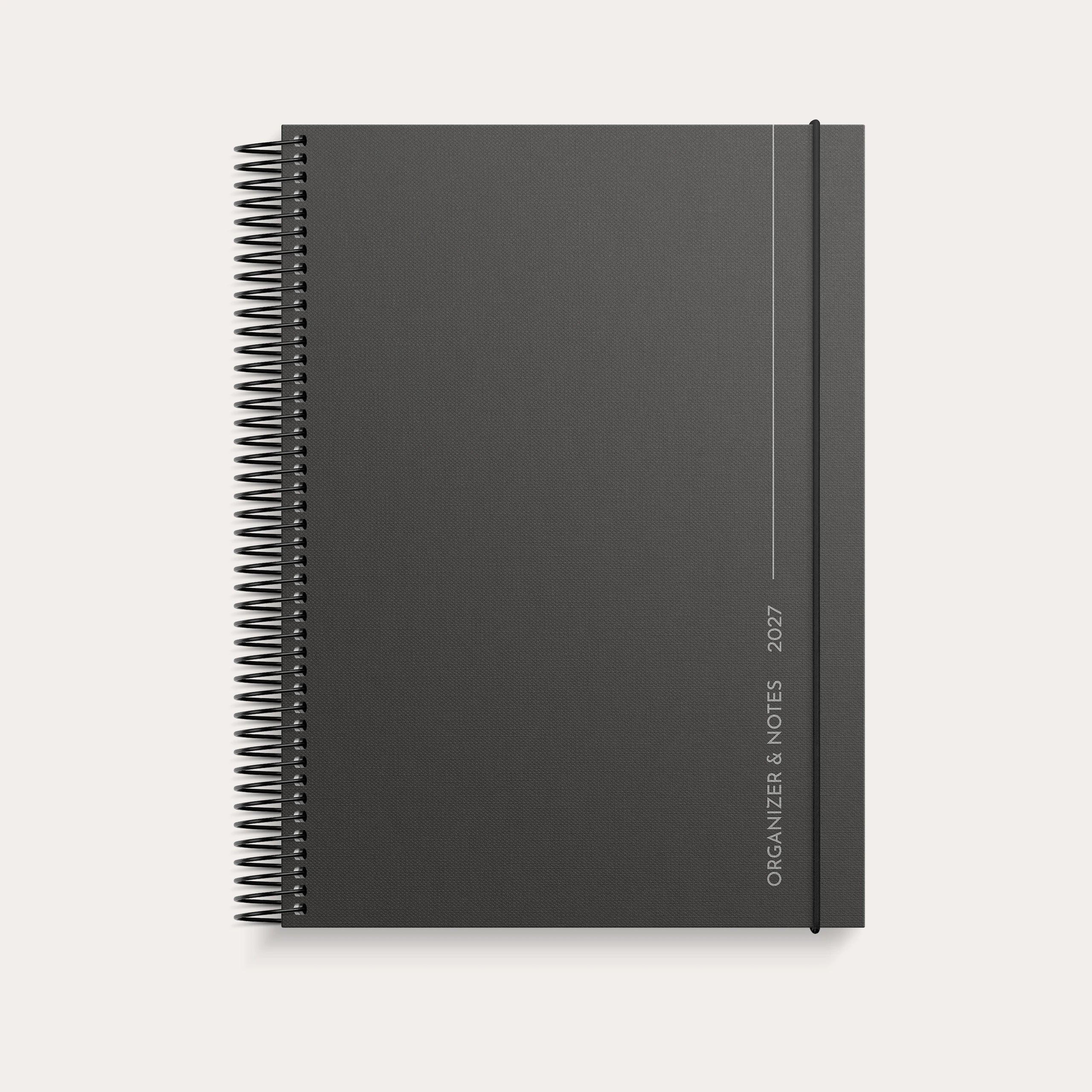 Organizer & Notes 2027 svart