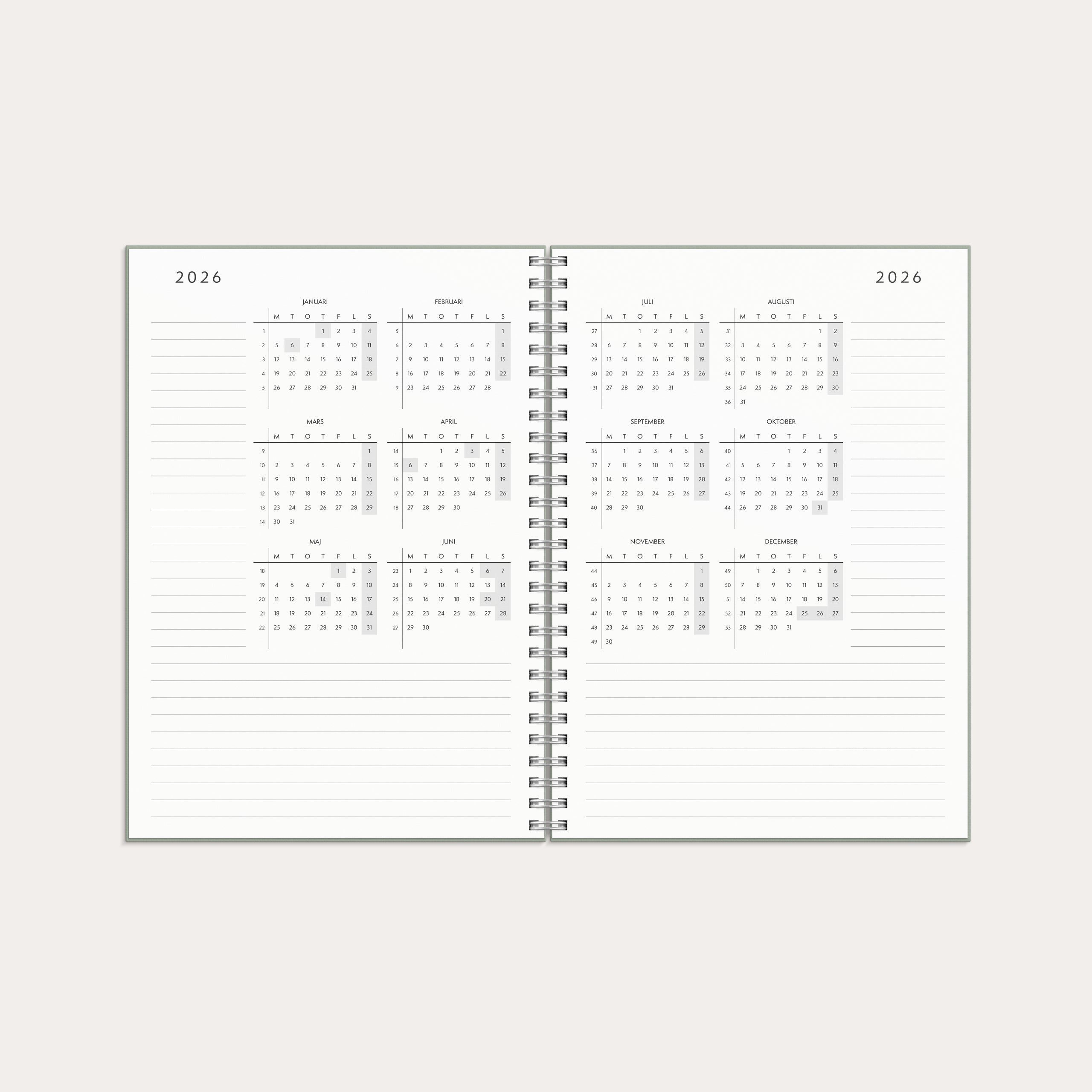 Kalender 2026 Plan more