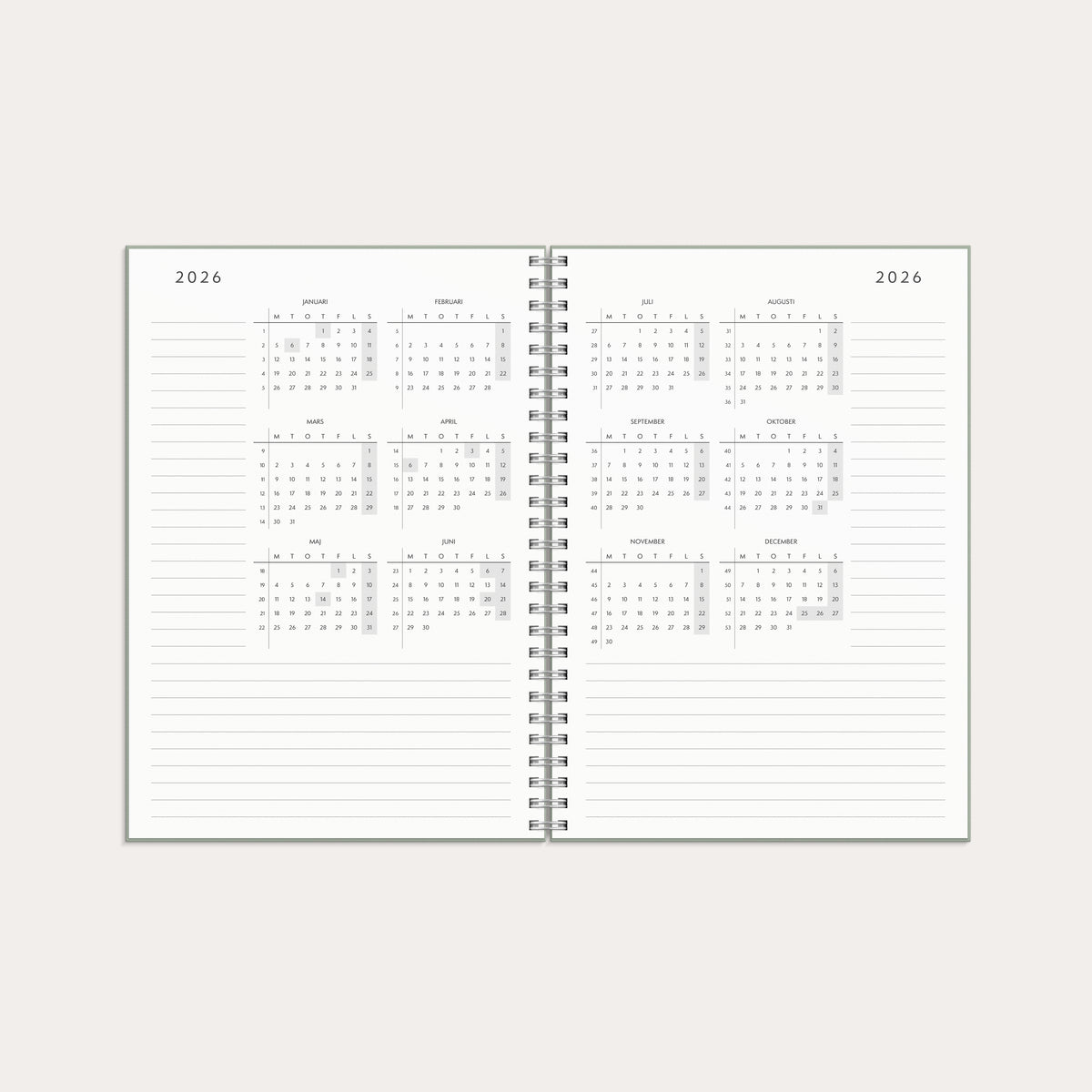 Kalender 2026 Plan more