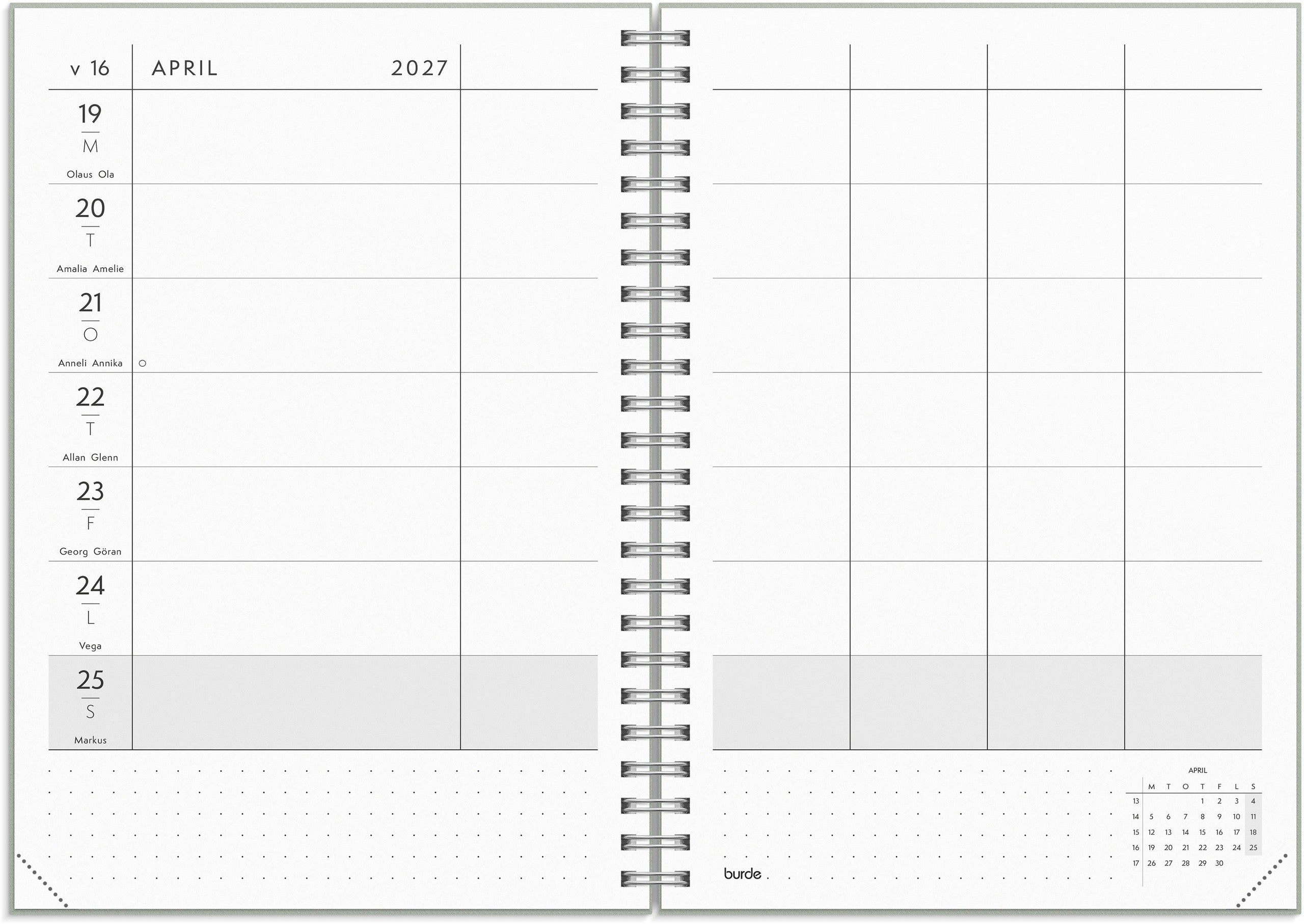 Kalender Plan more 2027