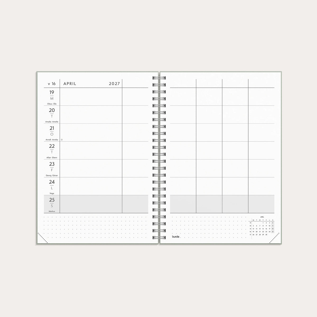 Kalender Plan more 2027