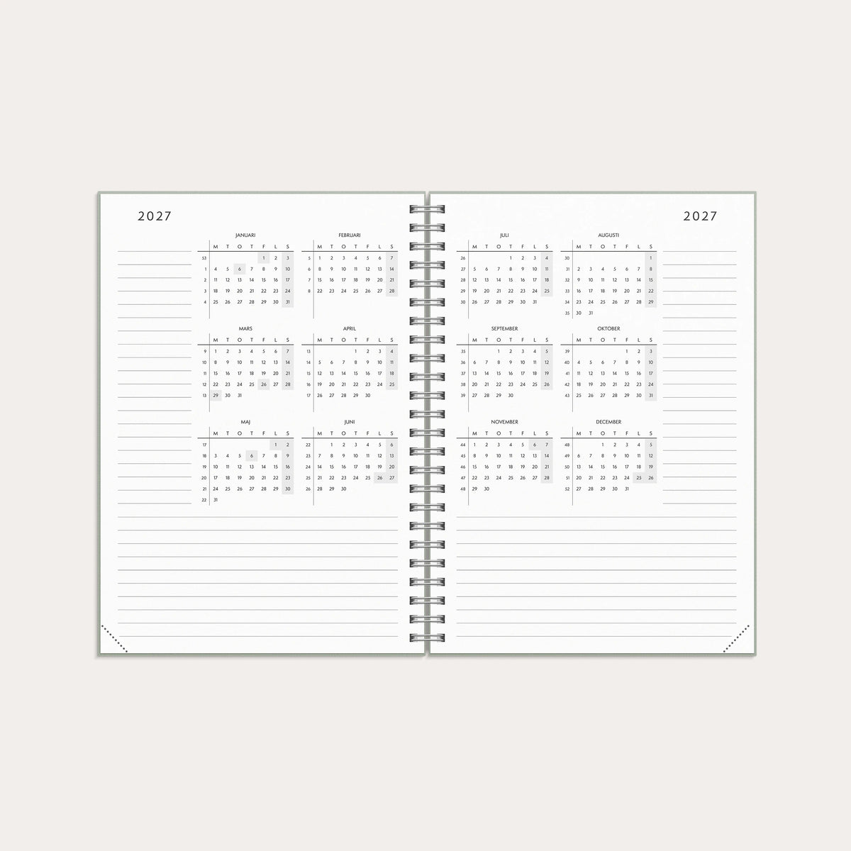 Kalender Plan more 2027