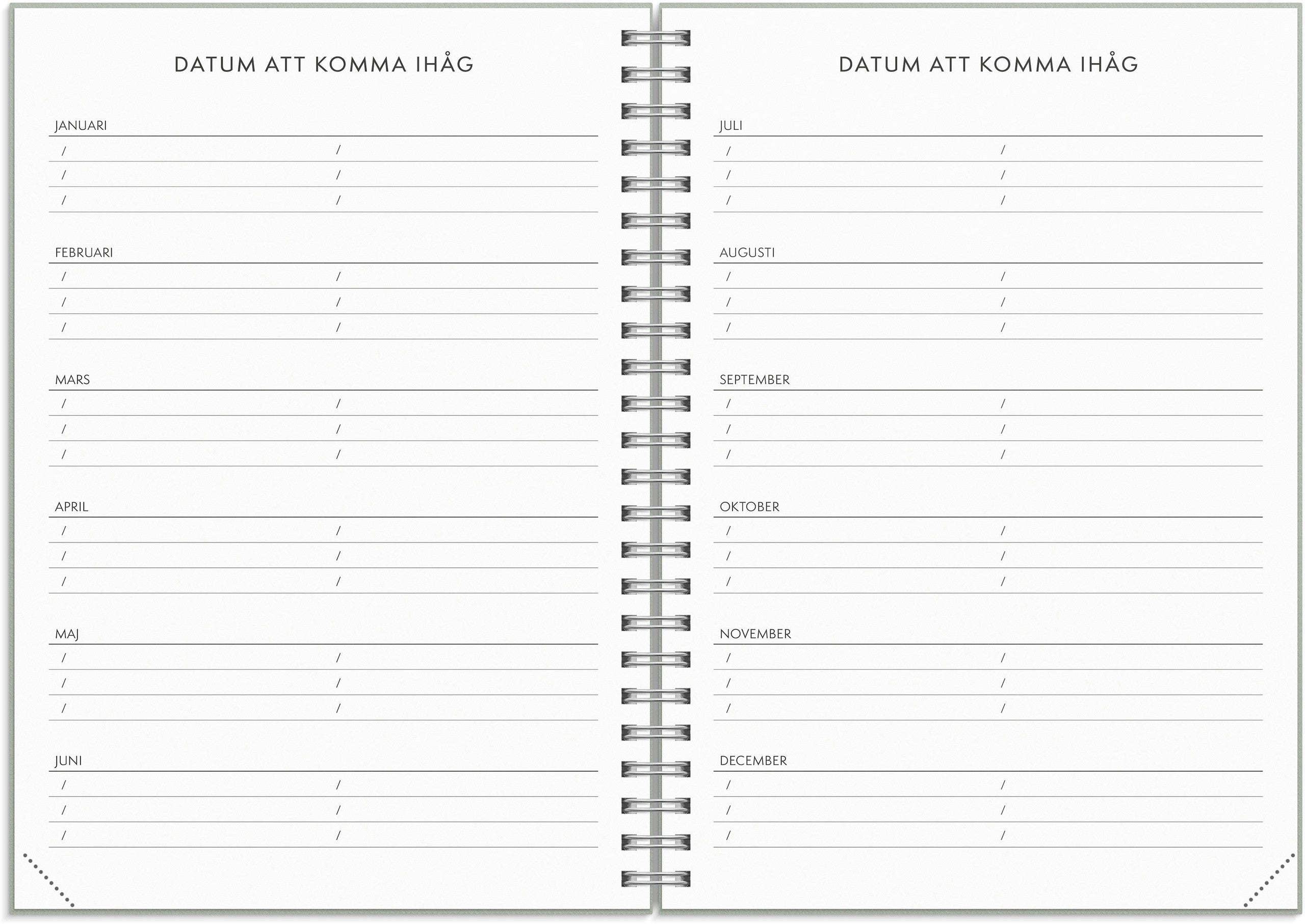 Kalender Plan more 2027