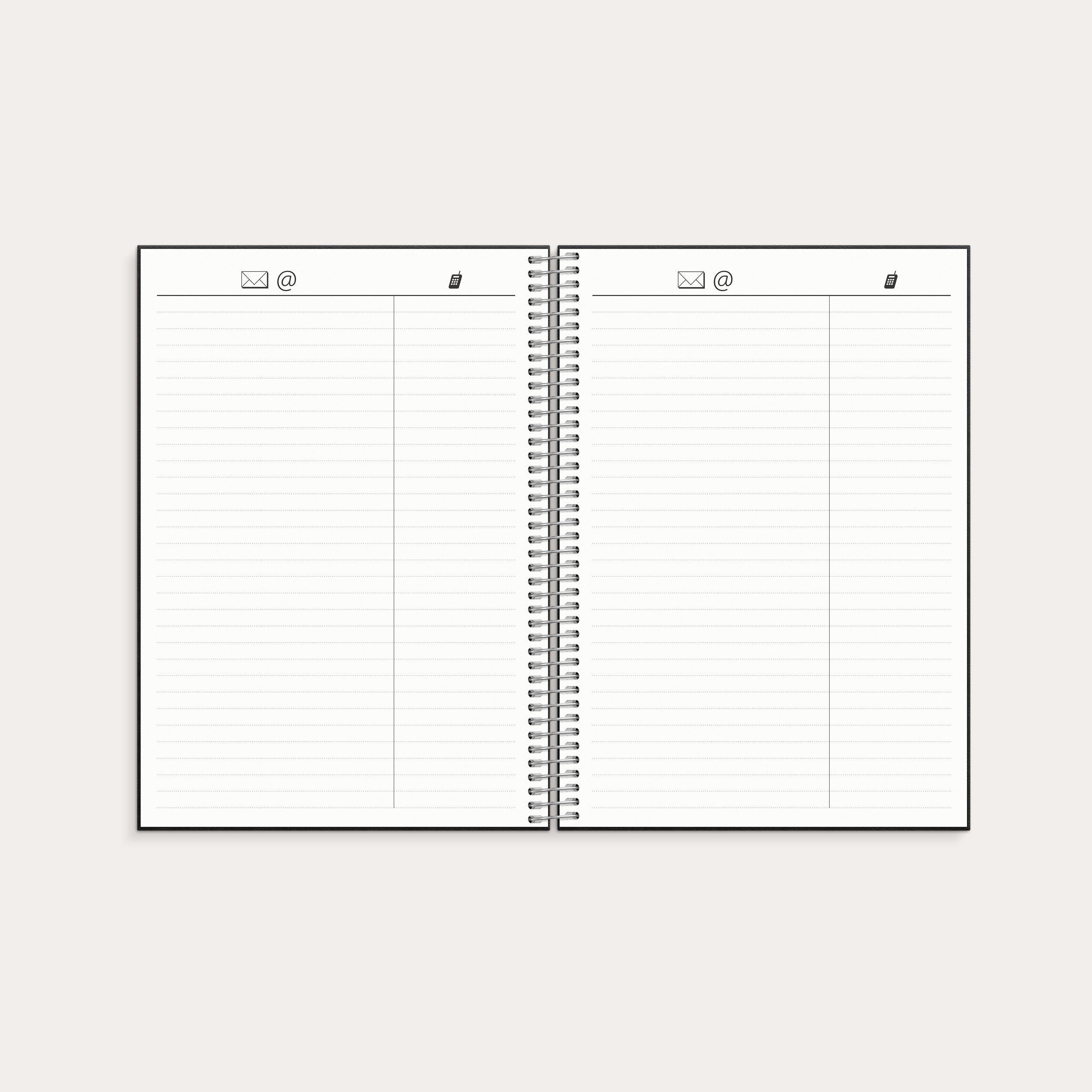 Kalender 2026 Business VIP svart konstläder