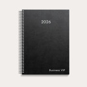 Kalender 2026 Business VIP svart konstläder