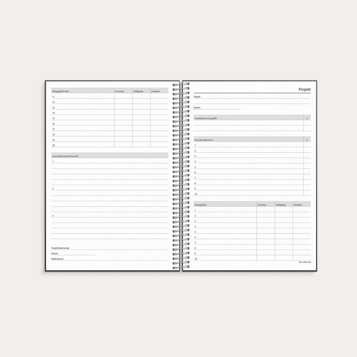 Kalender 2027 Business VIP svart konstläder
