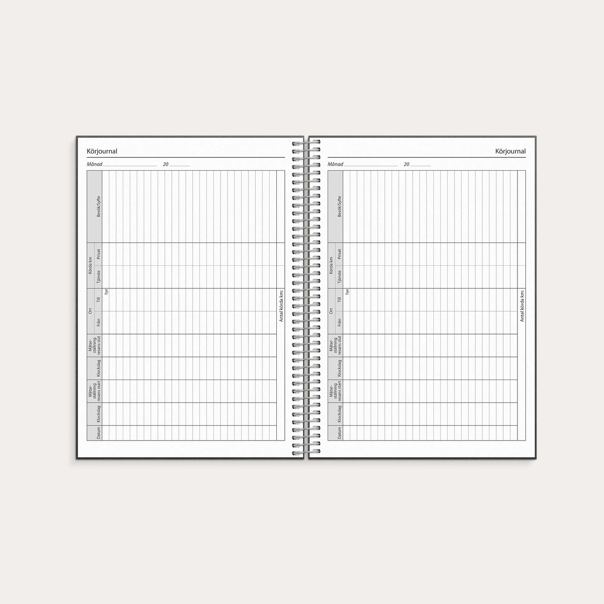 Kalender 2027 Business VIP svart konstläder