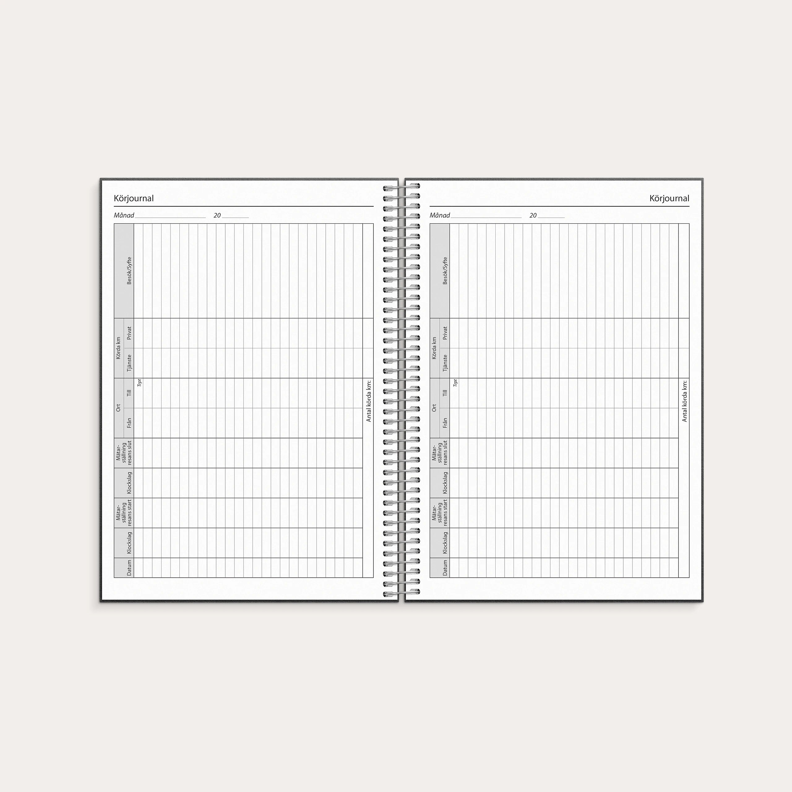 Kalender 2027 Business VIP svart konstläder