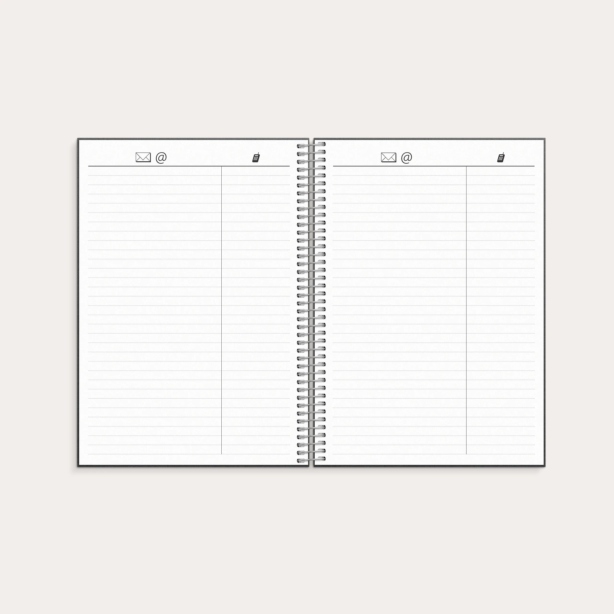 Kalender 2027 Business VIP svart konstläder