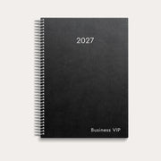 Kalender 2027 Business VIP svart konstläder