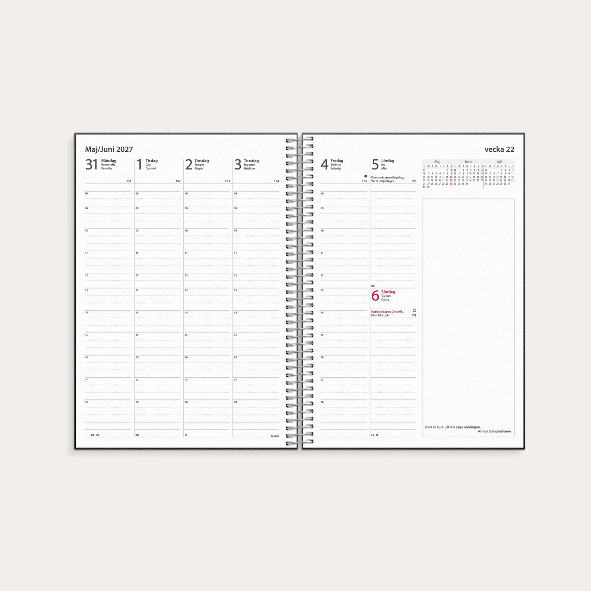 Kalender 2027 Business VIP refill
