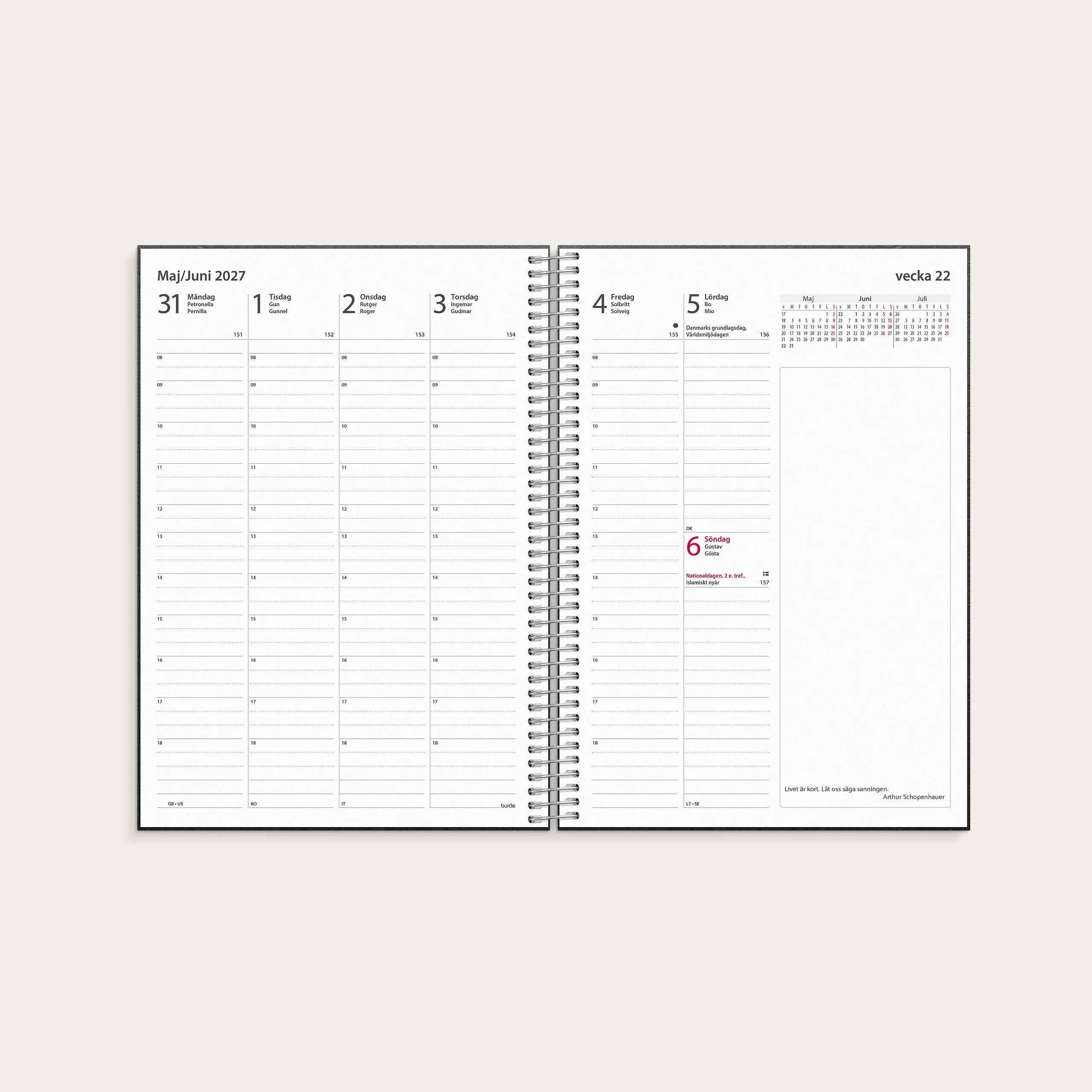 Kalender 2027 Business VIP refill