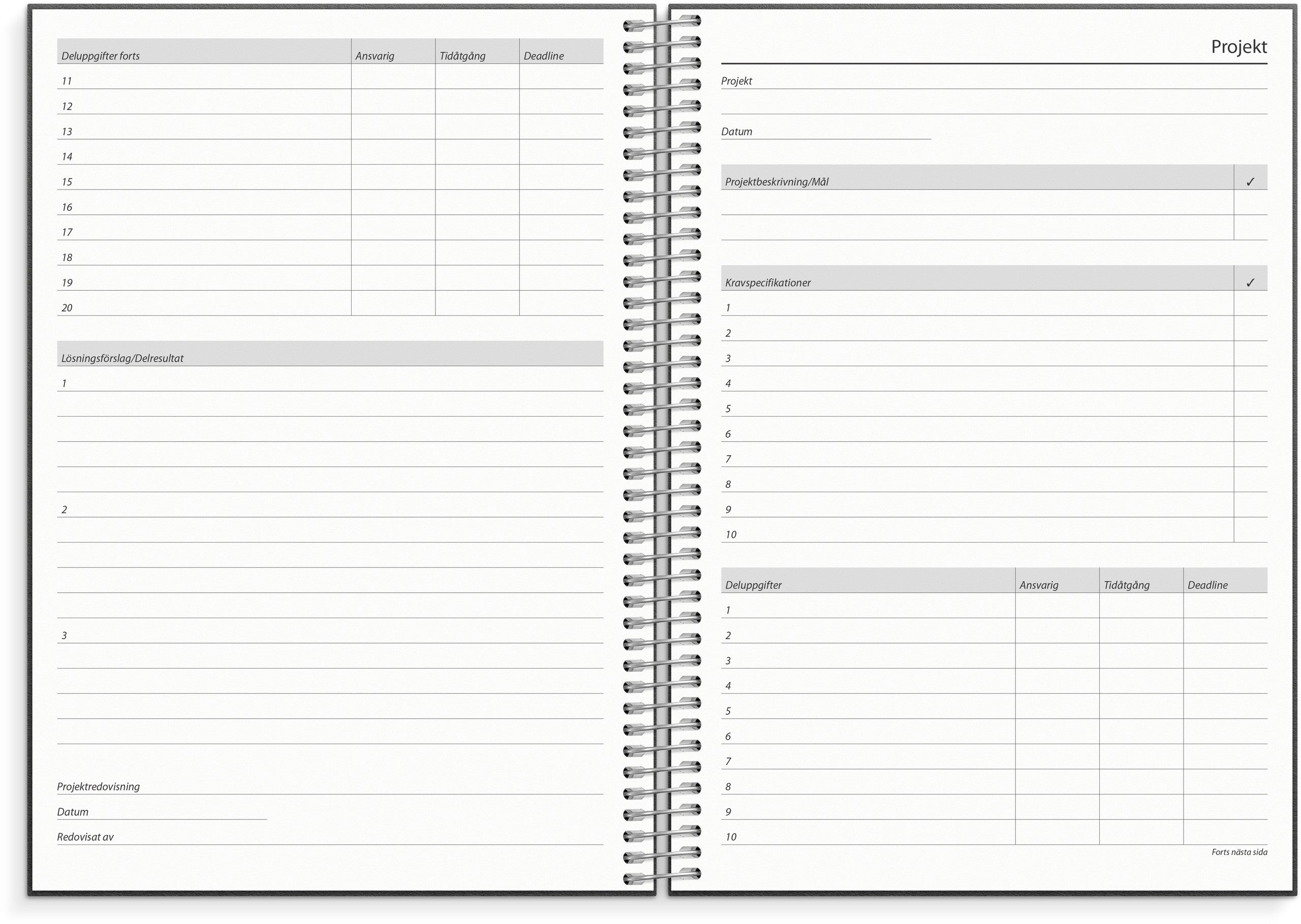 Kalender 2027 Business VIP refill