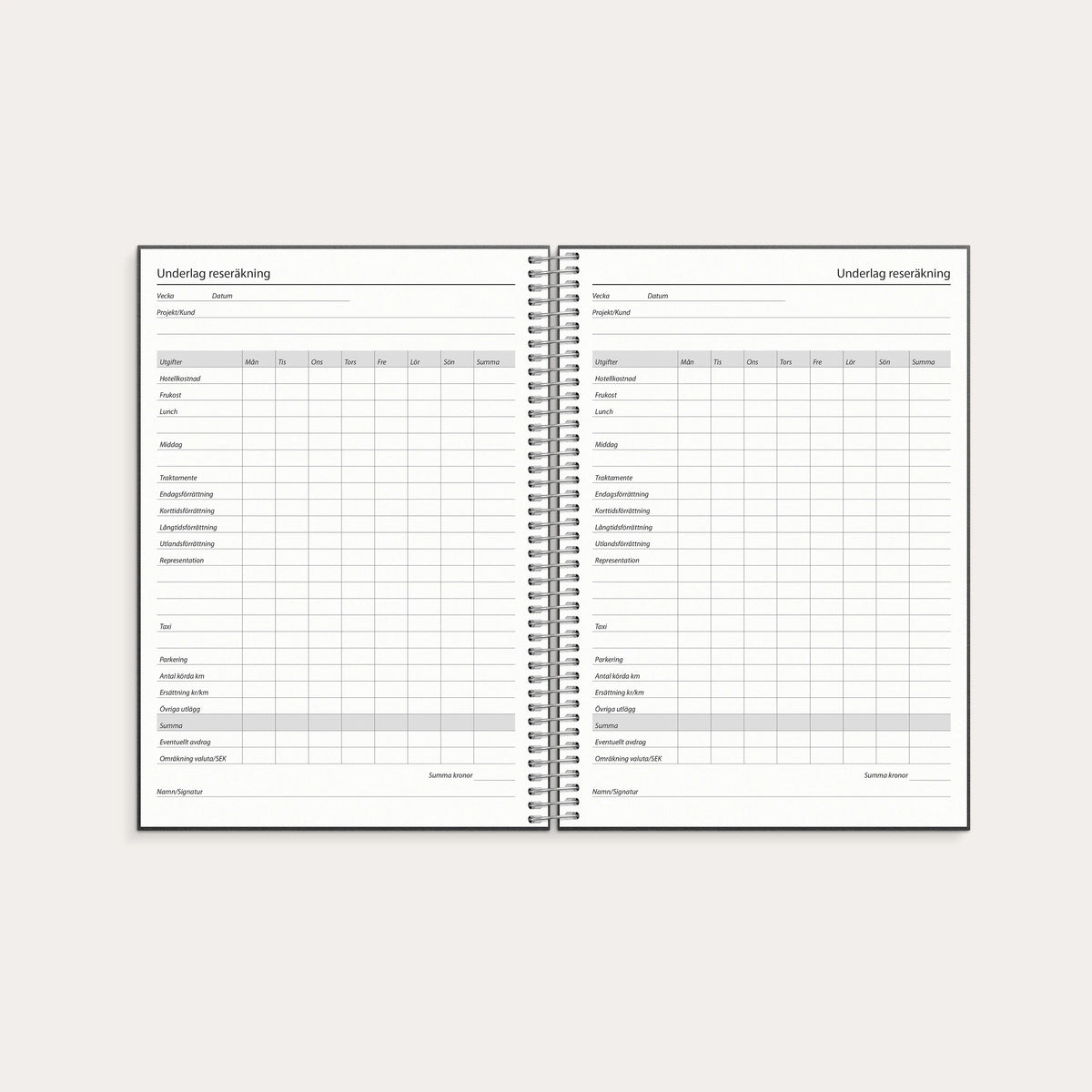 Kalender 2027 Business VIP refill