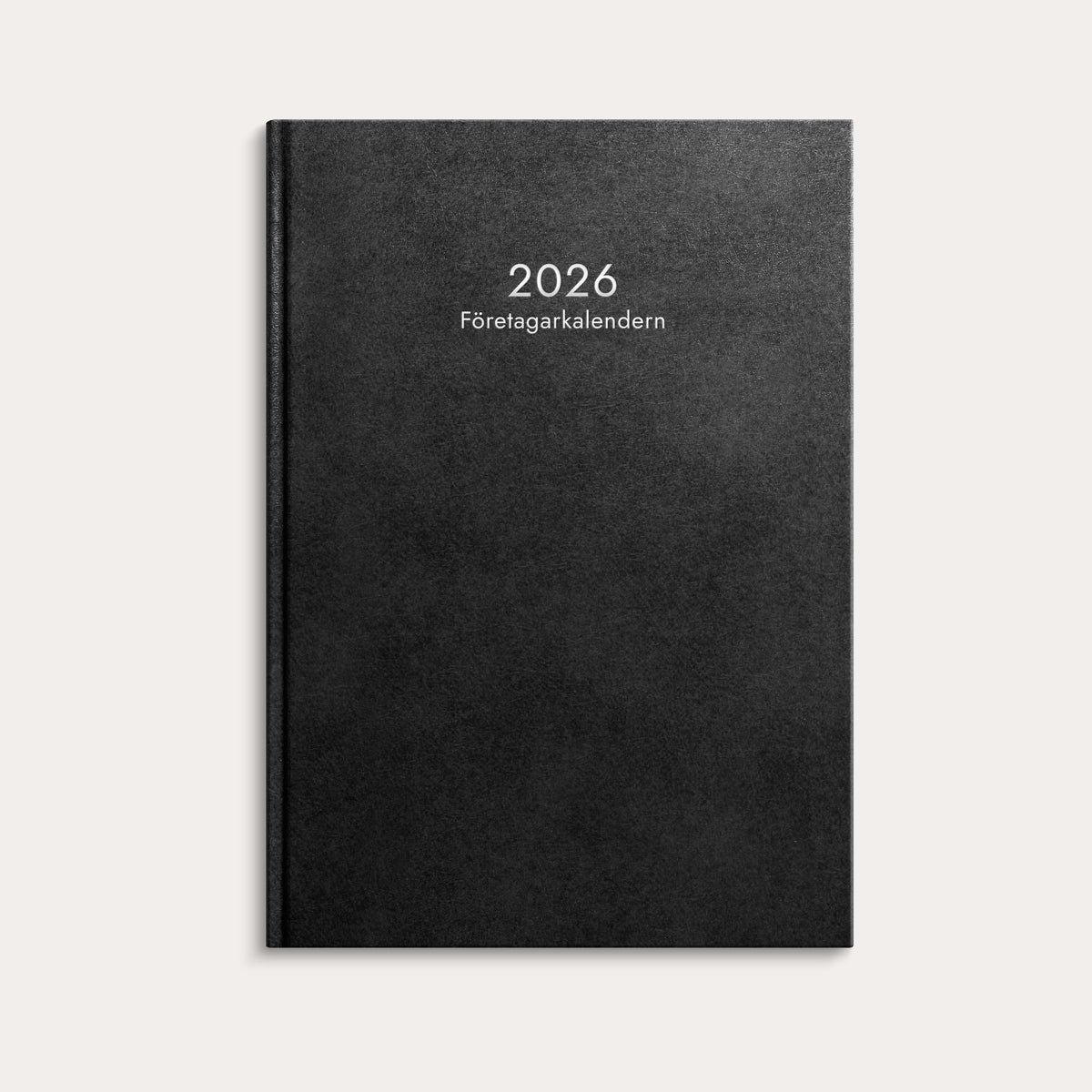 Kalender 2026 Företagarkalendern svart konstläder