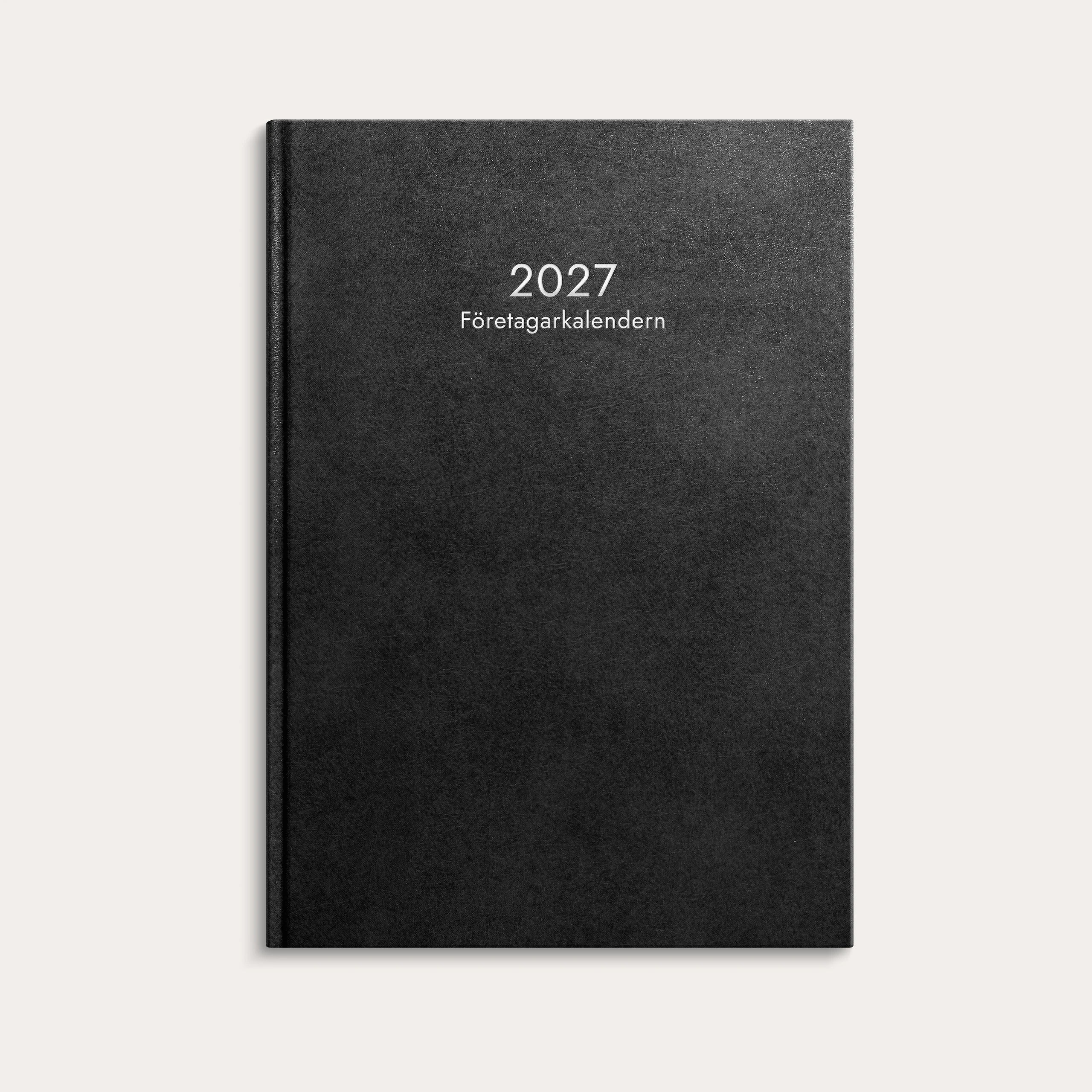 Företagarkalendern 2027 svart konstläder