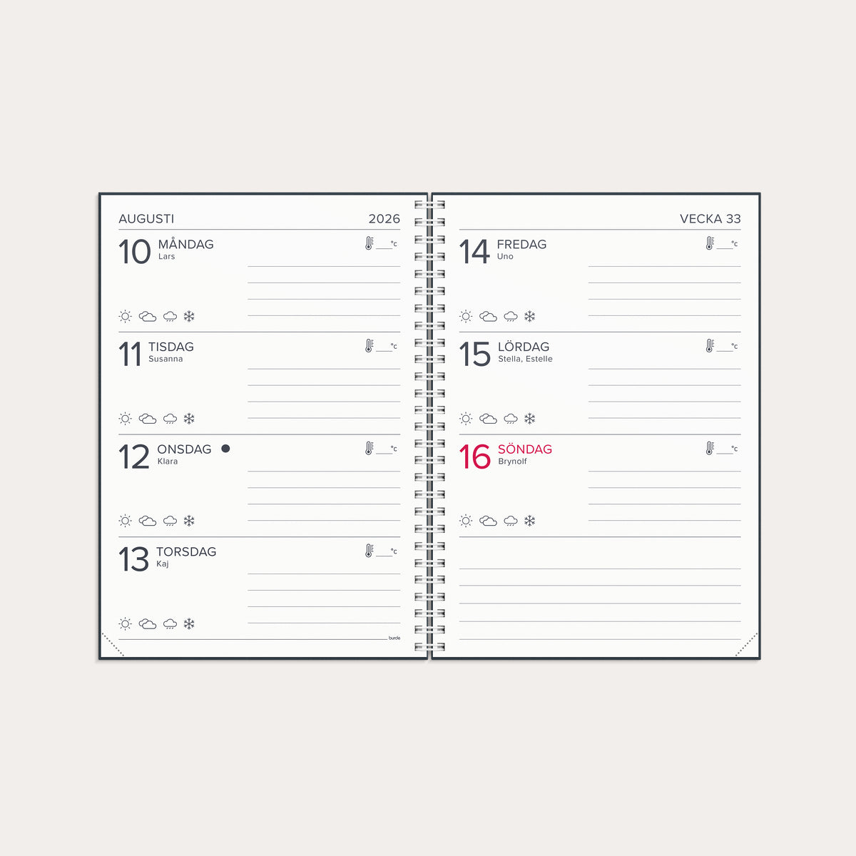 Kalender 2026 XL-kalendern