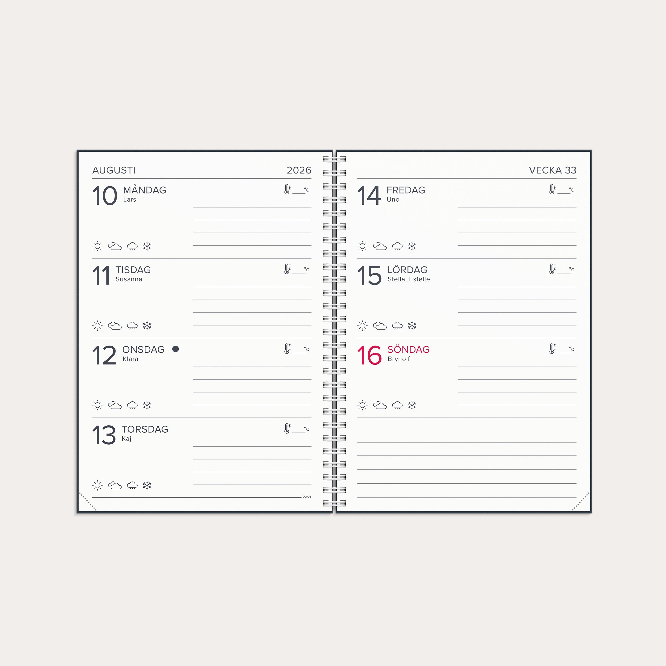 Kalender 2026 XL-kalendern