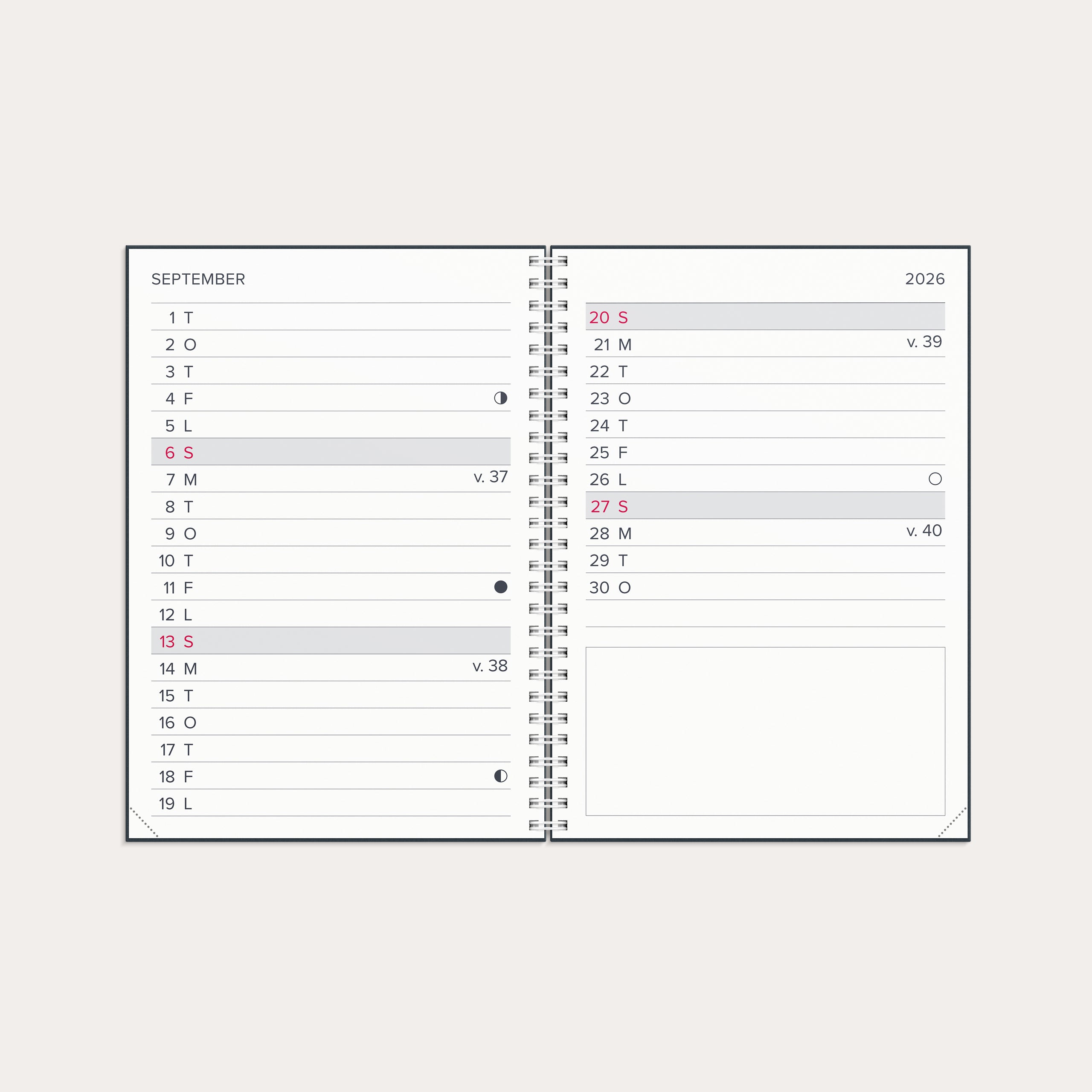 Kalender 2026 XL-kalendern