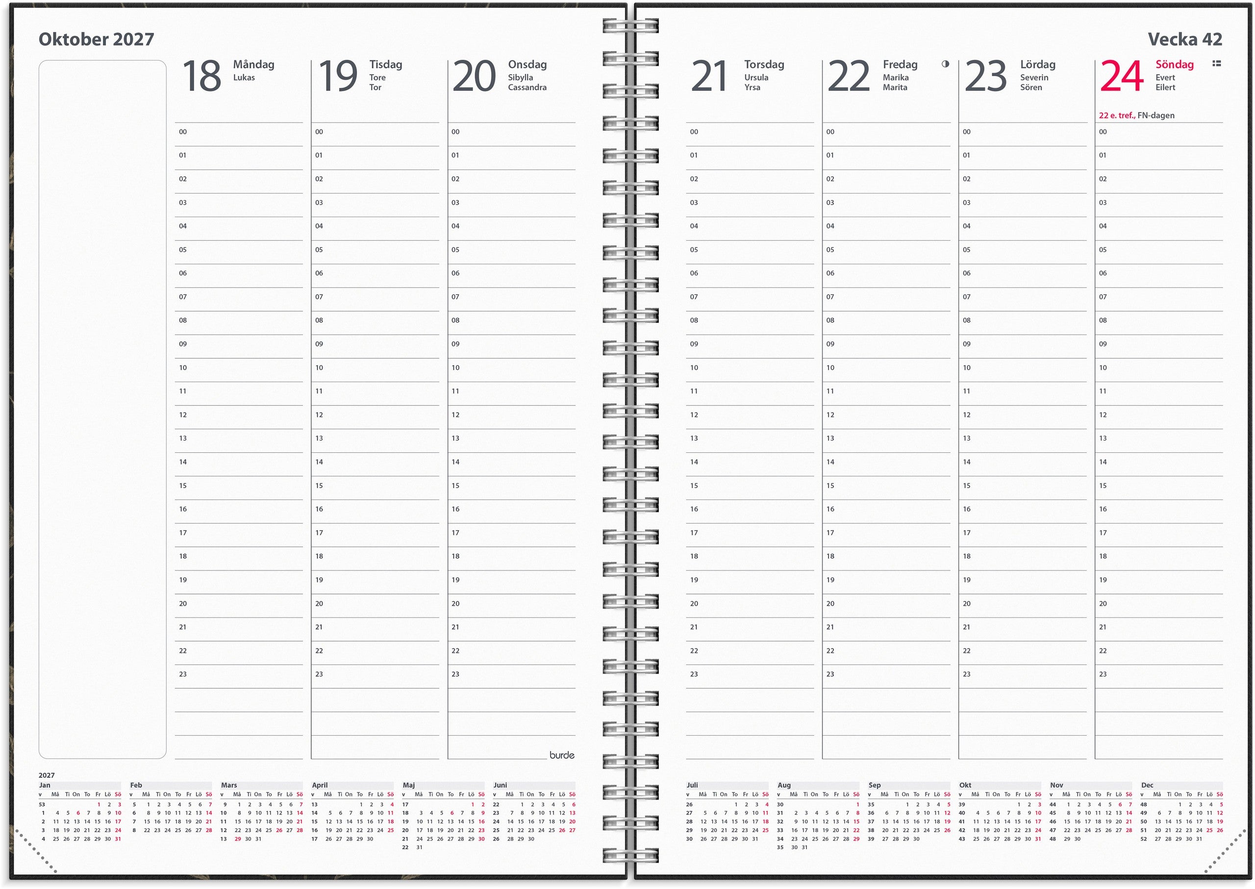 24h kalender 2027