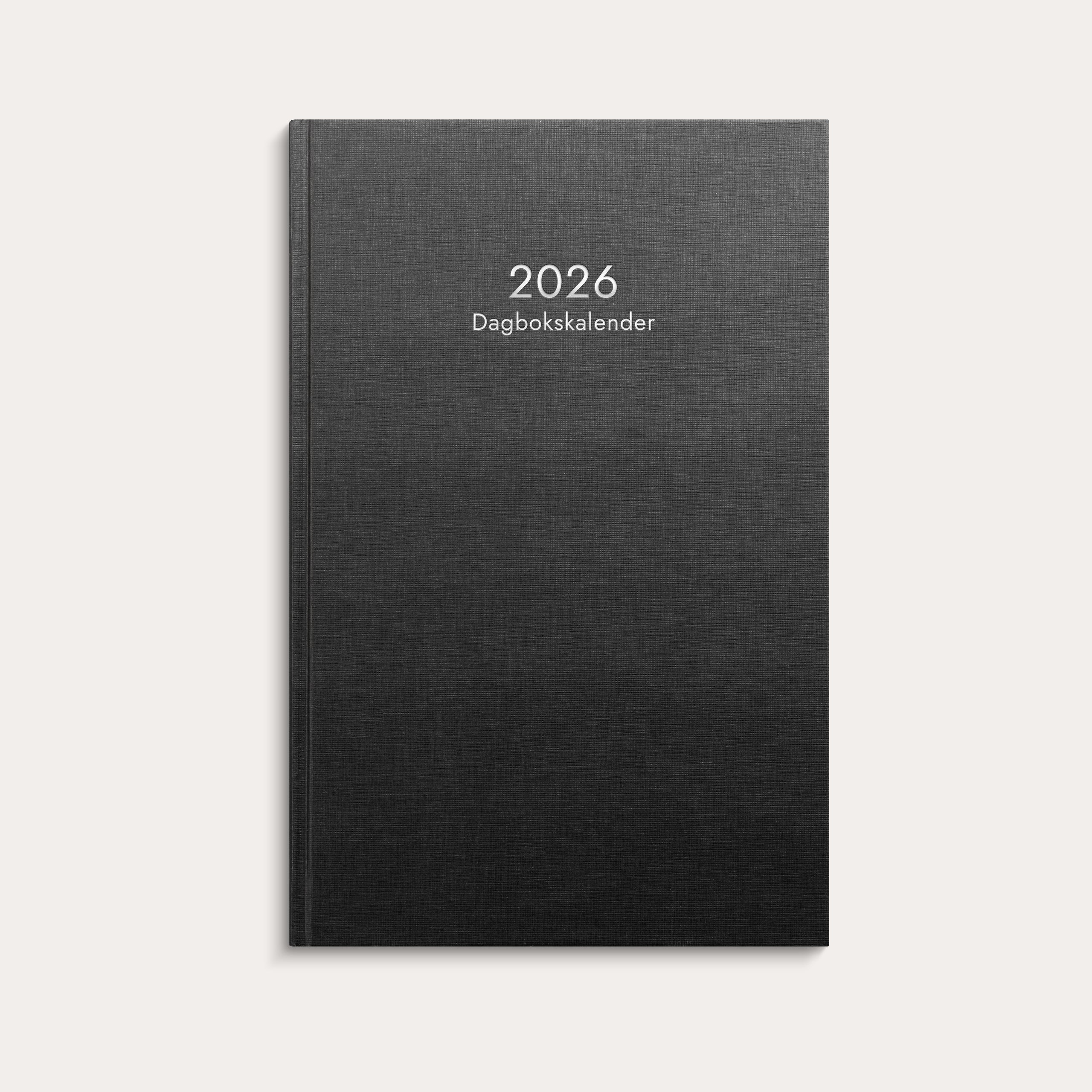 Kalender 2026 Dagbokskalender svart