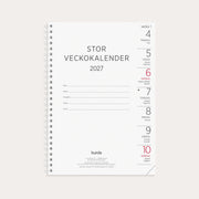 Stor Veckokalender 2027 refill