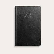 Lilla Agendan 2027 svart konstläder