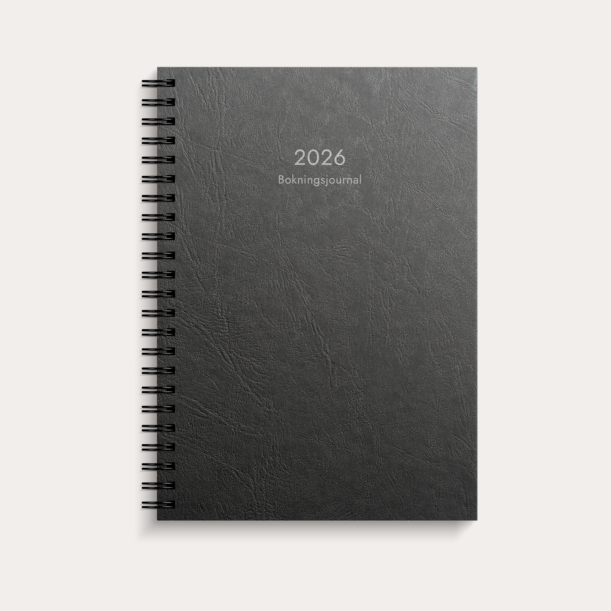 Bokningsjournalen 2026 svart kartong
