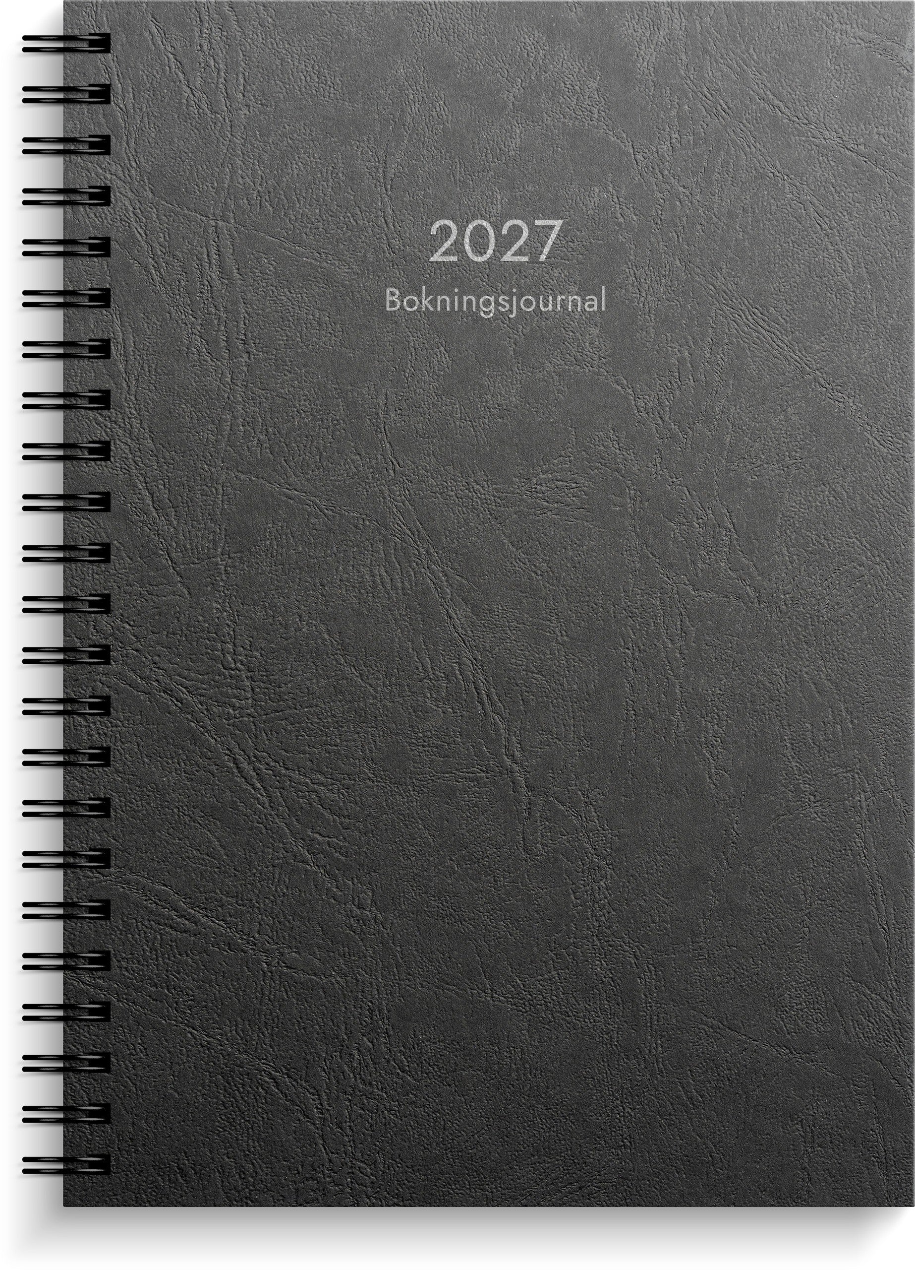 Bokningsjournalen 2027 svart kartong
