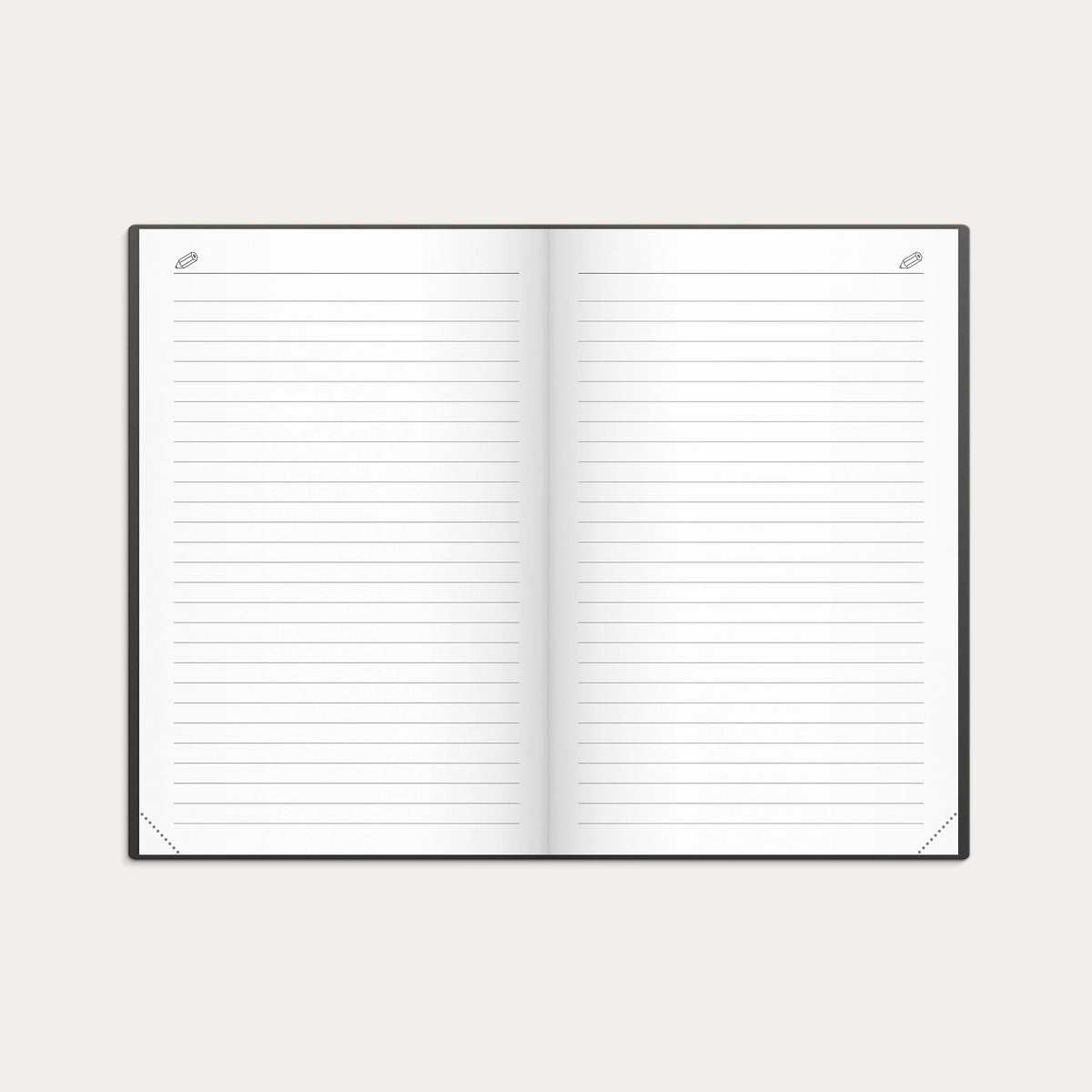 Kalender Stora Fick 2027 svart konstläder