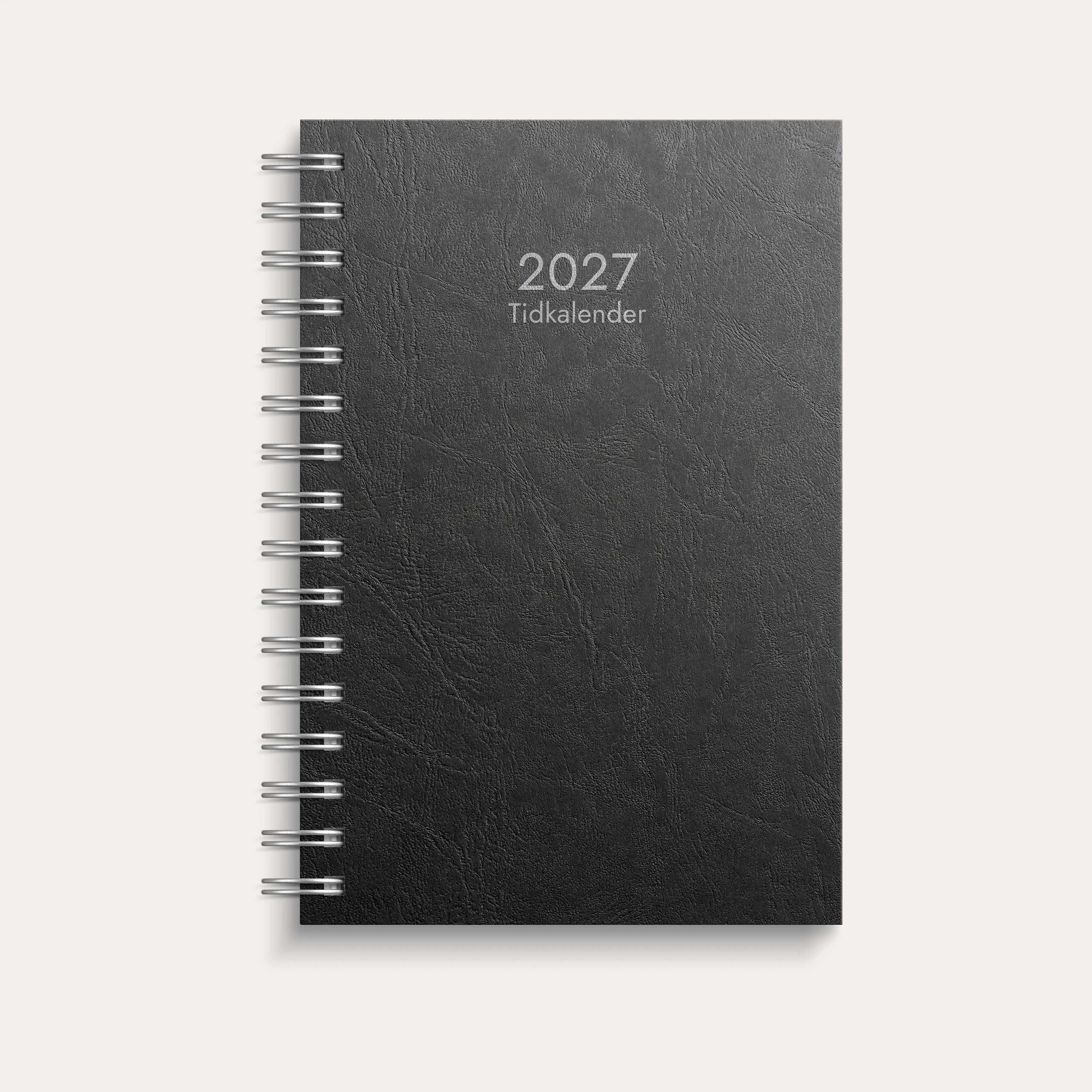 Tidkalender 2027 svart kartong