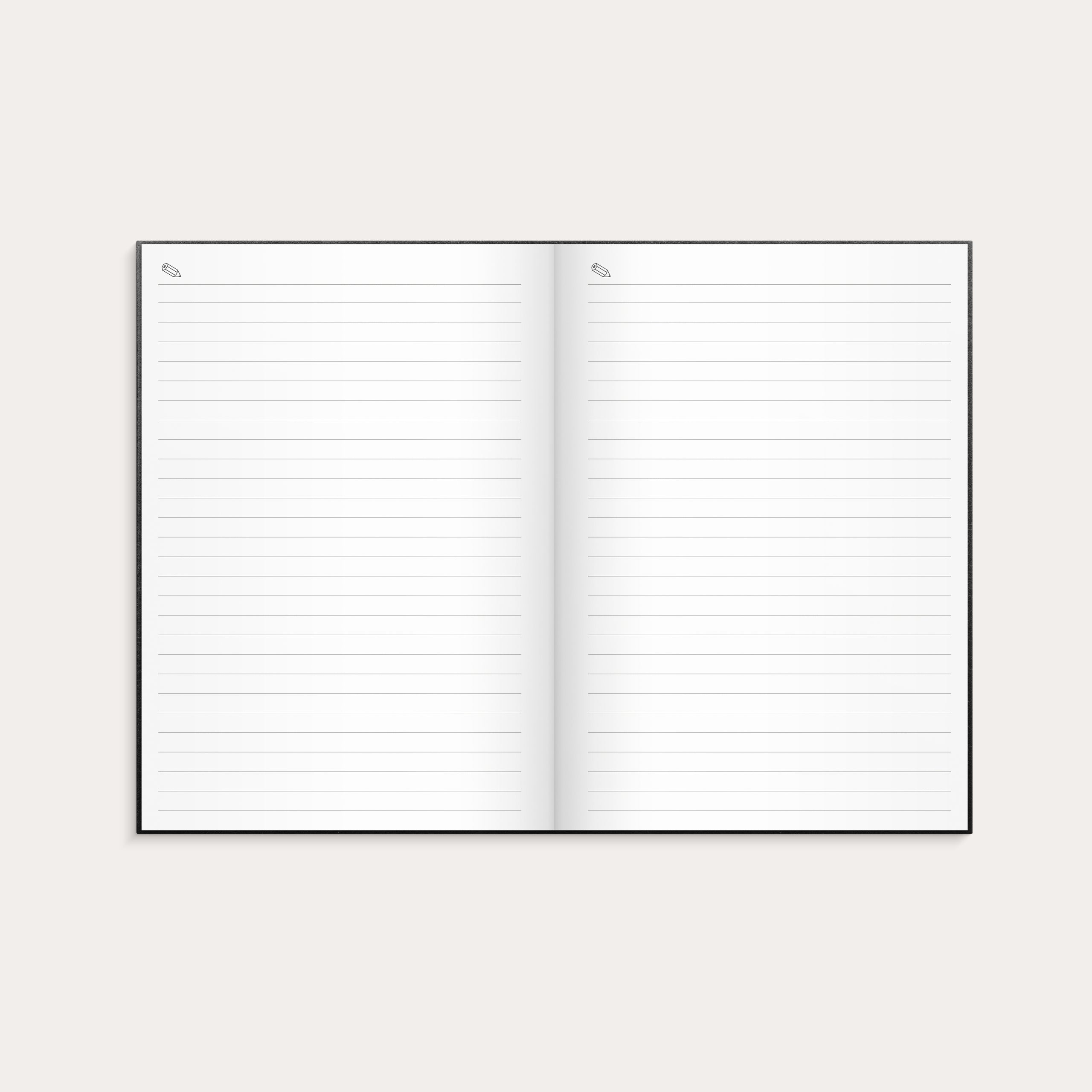 Kalender 2026 Weekly A5 svart konstläder