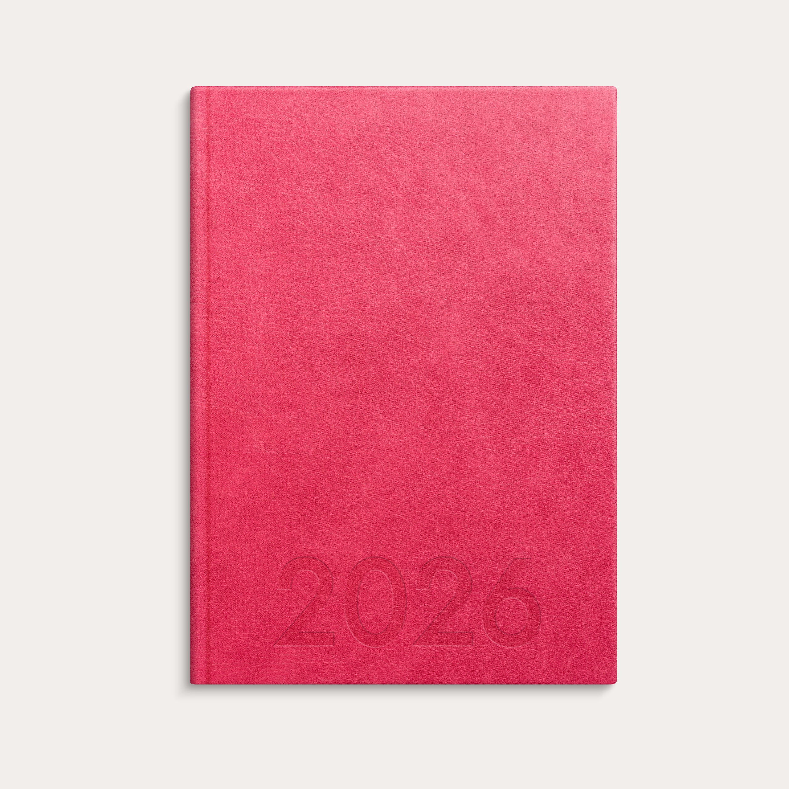 Kalender 2026 Weekly A5 rosa konstläder
