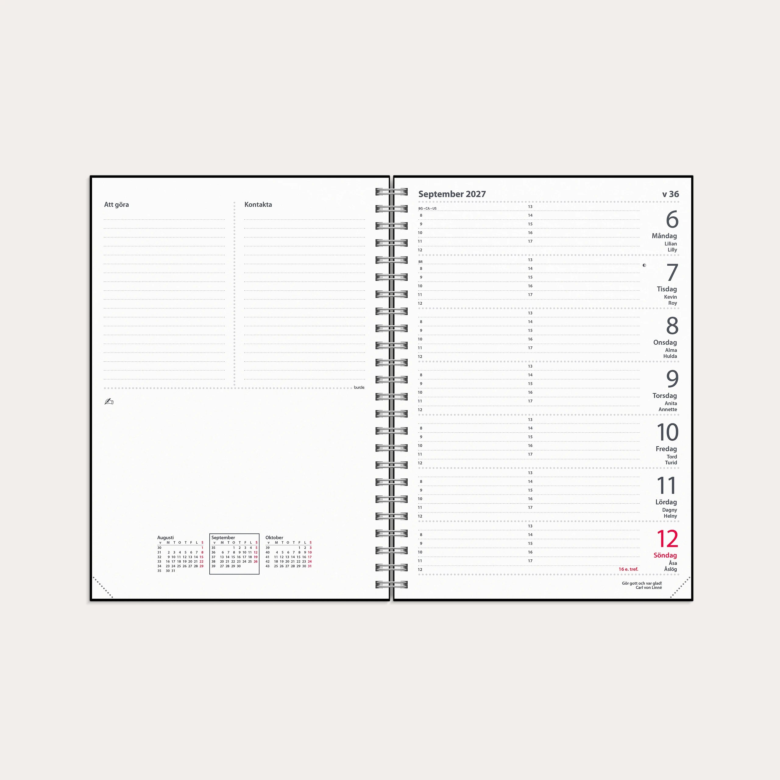 Kalender 2027 Diplomat refill