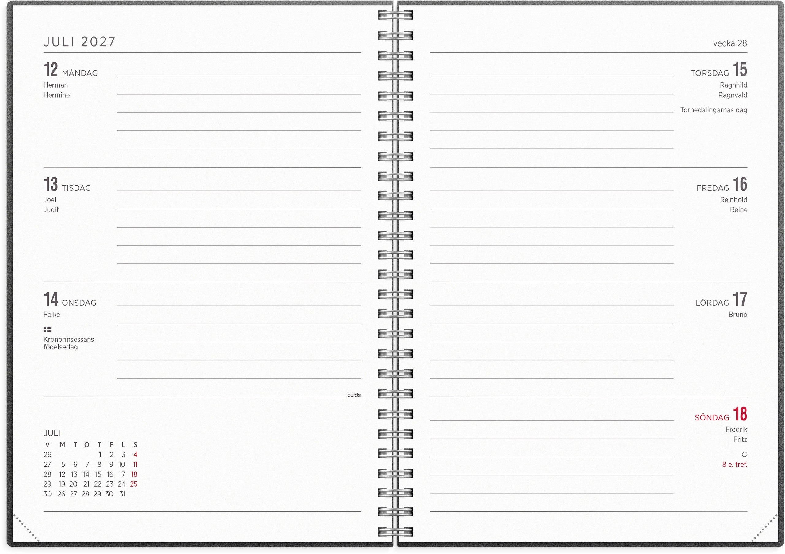 Kalender 2027 Senator A5 refill