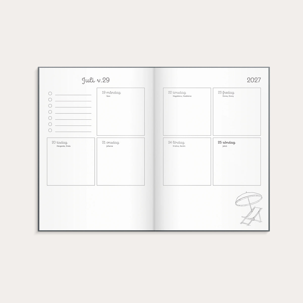 Kalender Doodle 2027 inbunden