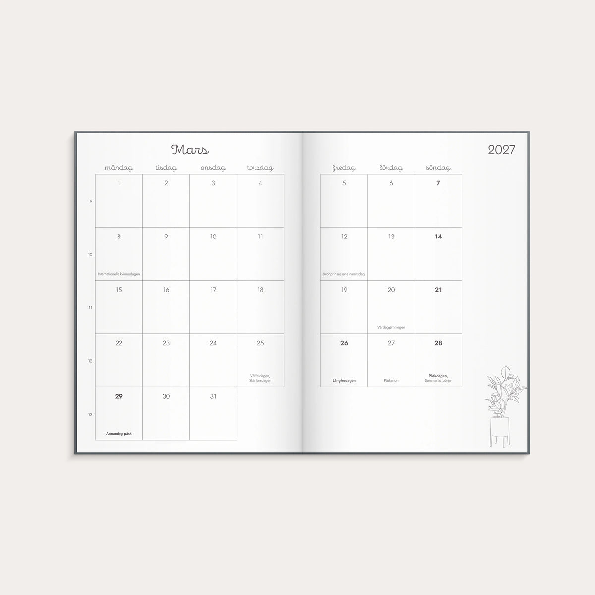 Kalender Doodle 2027 inbunden