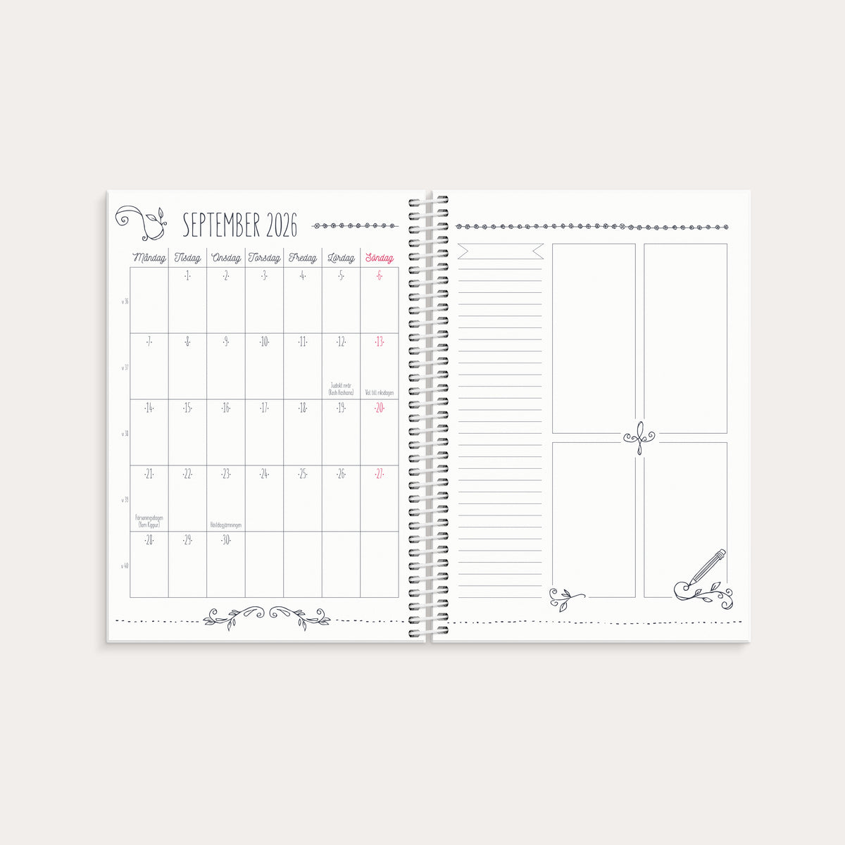 Kalender Doodle 2026