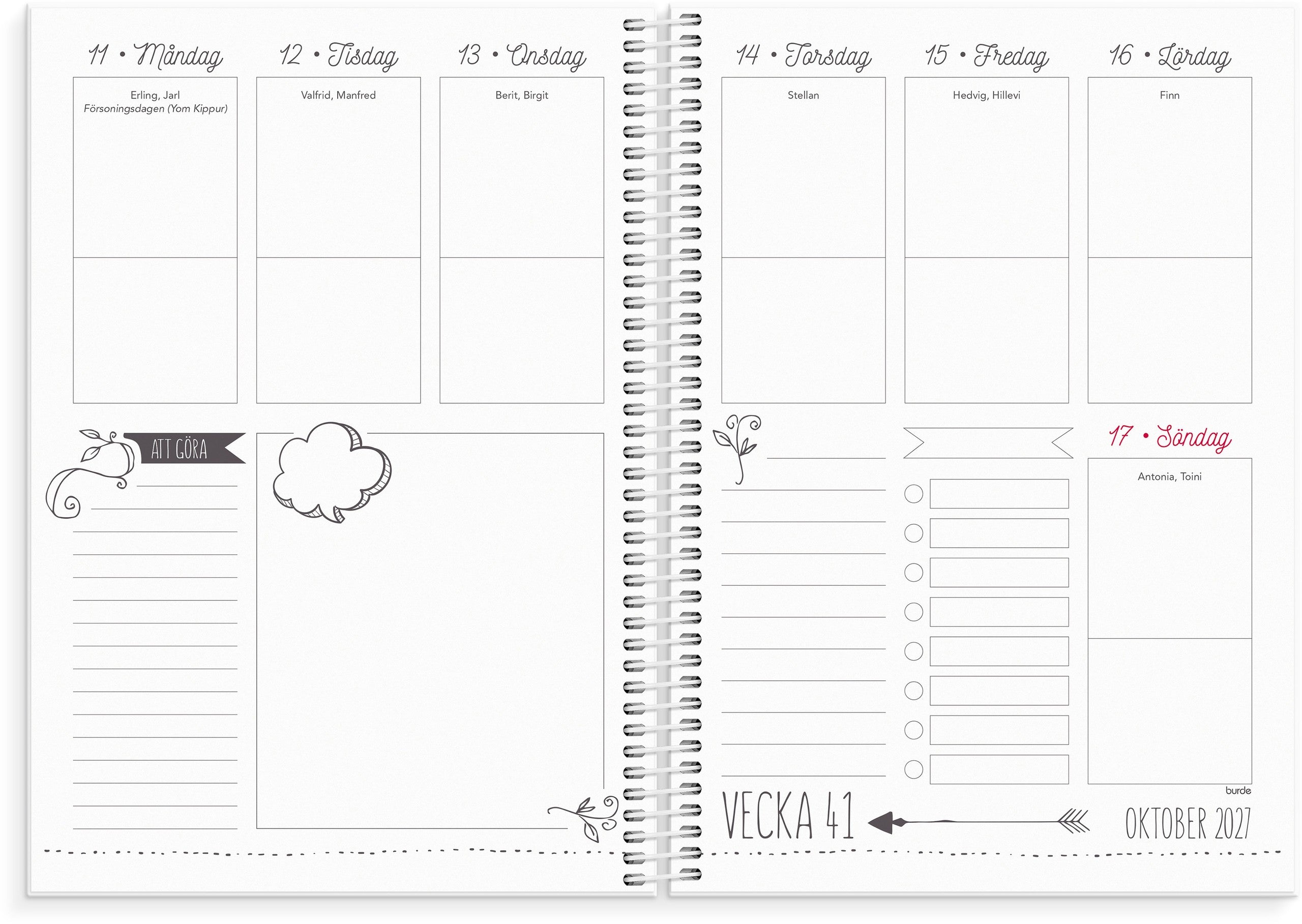 Kalender Doodle 2027