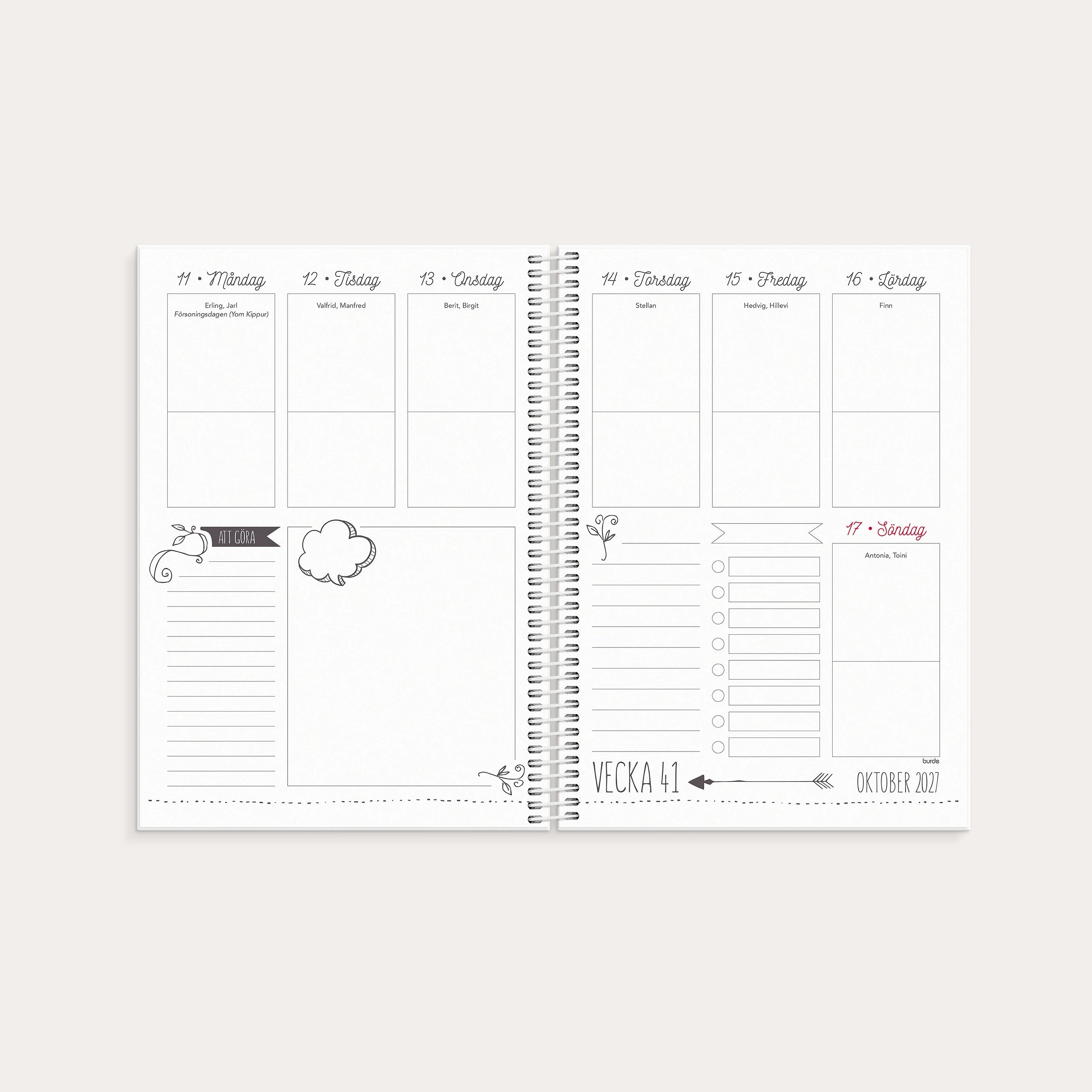 Kalender Doodle 2027