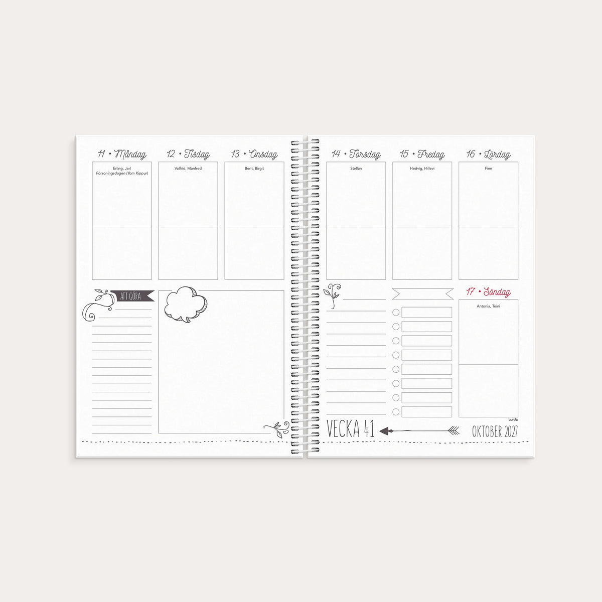 Kalender Doodle 2027