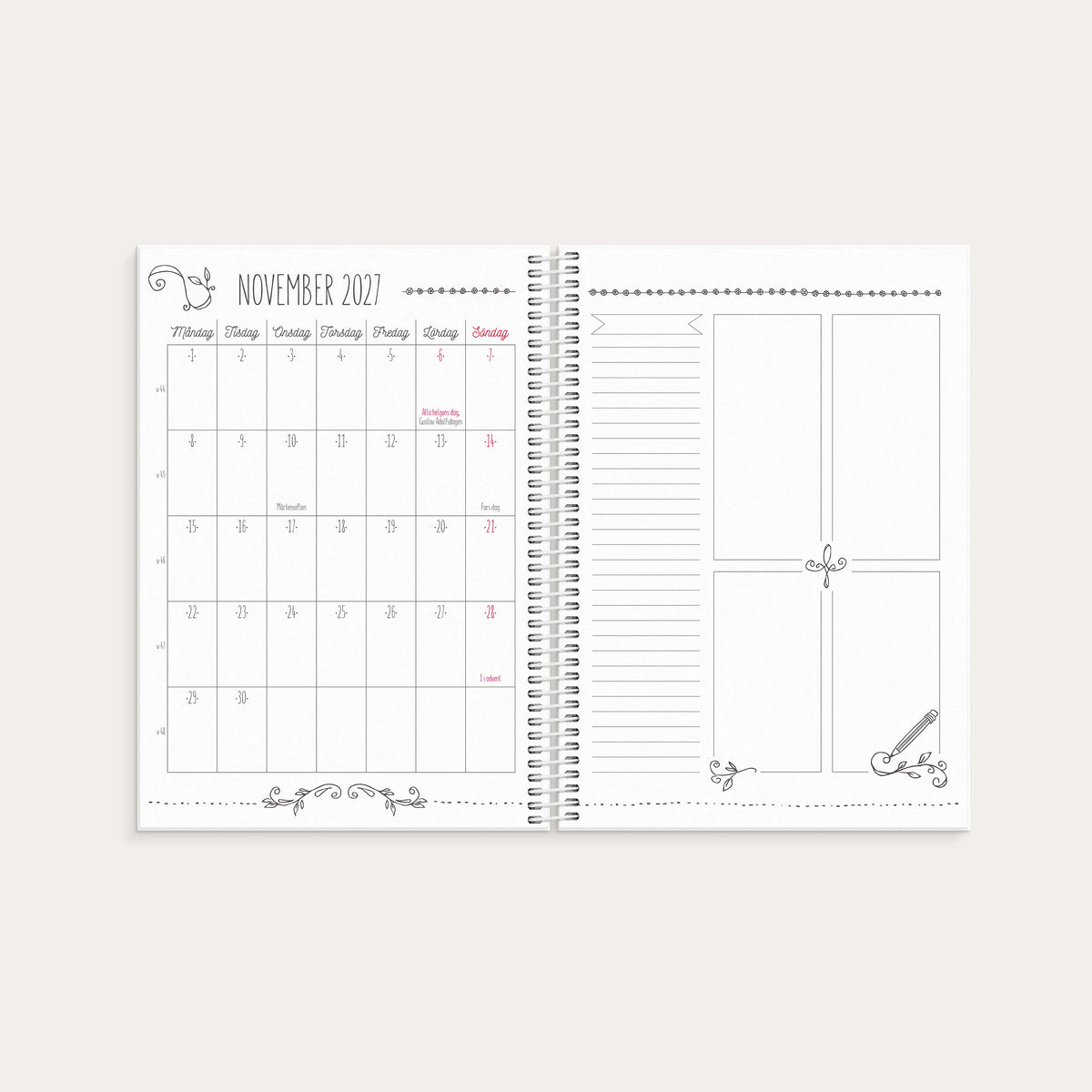 Kalender Doodle 2027