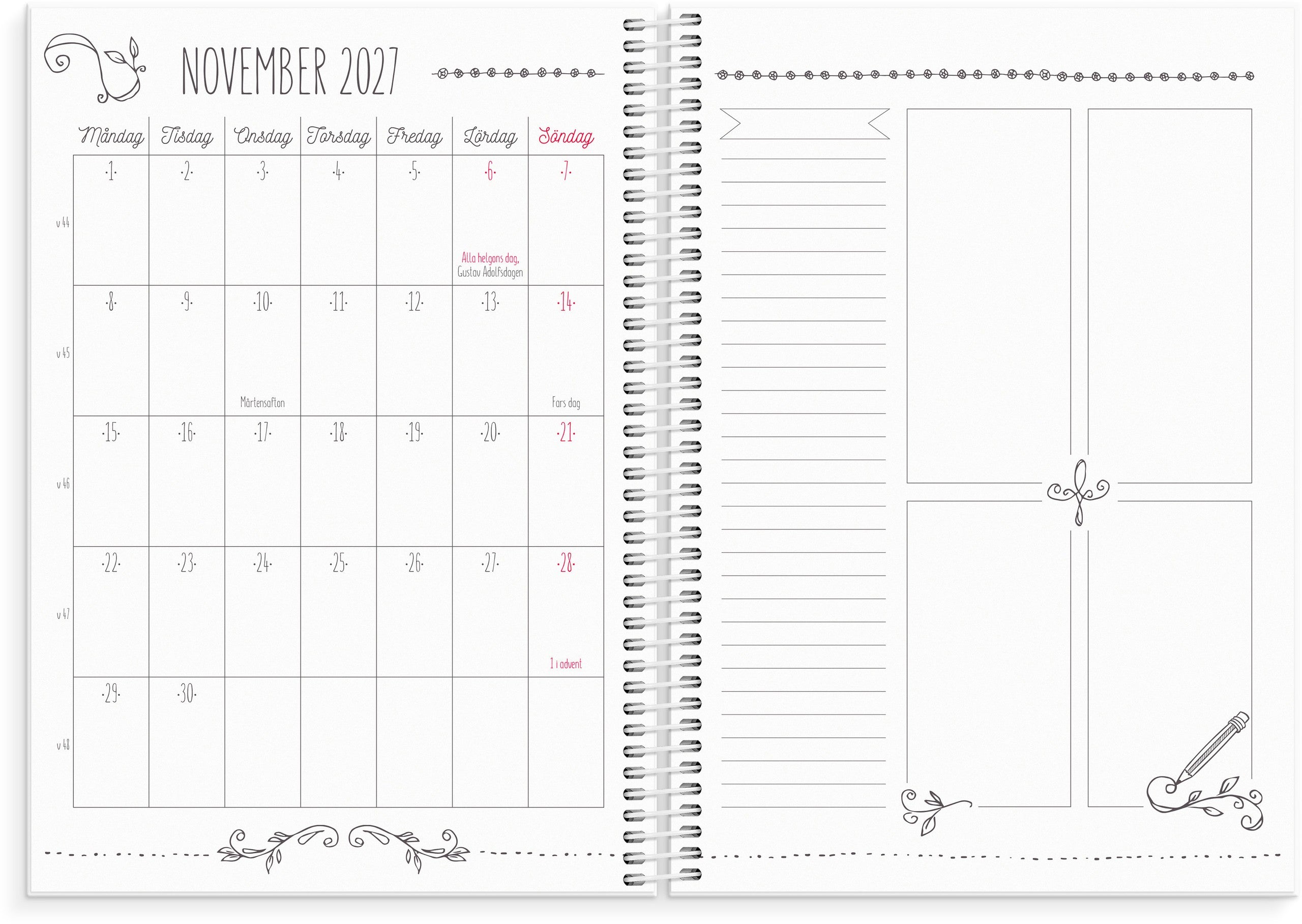 Kalender Doodle 2027