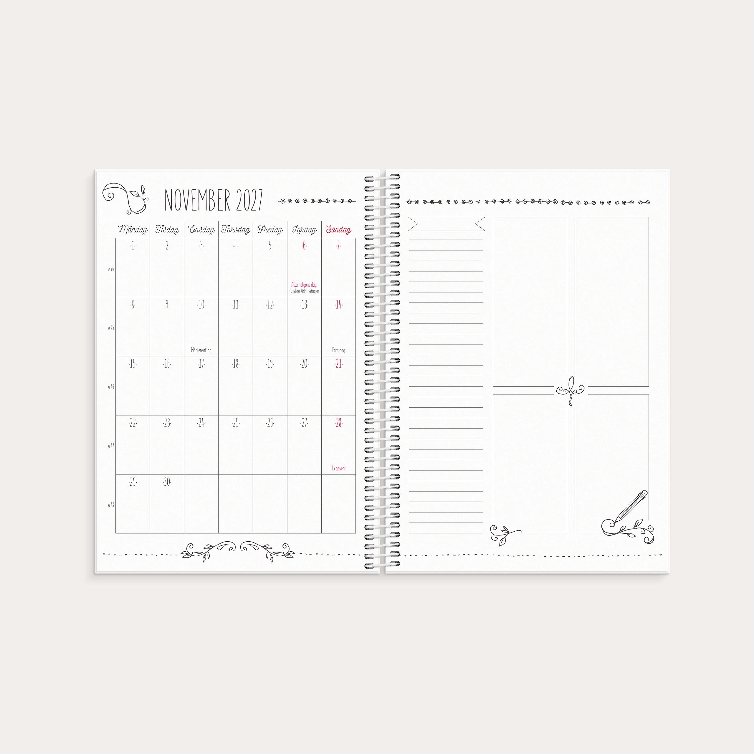 Kalender Doodle 2027