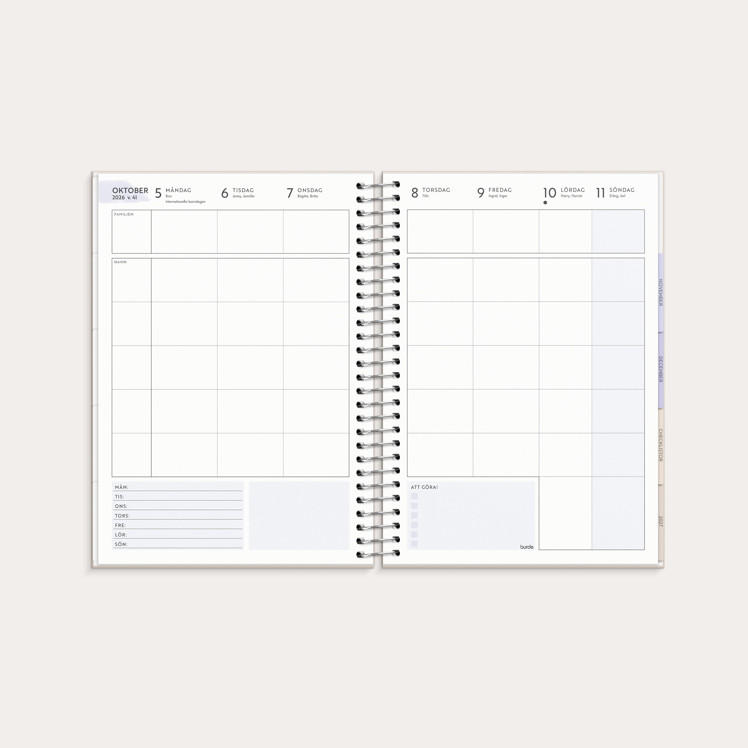 Life Organizer A5 Family 2026