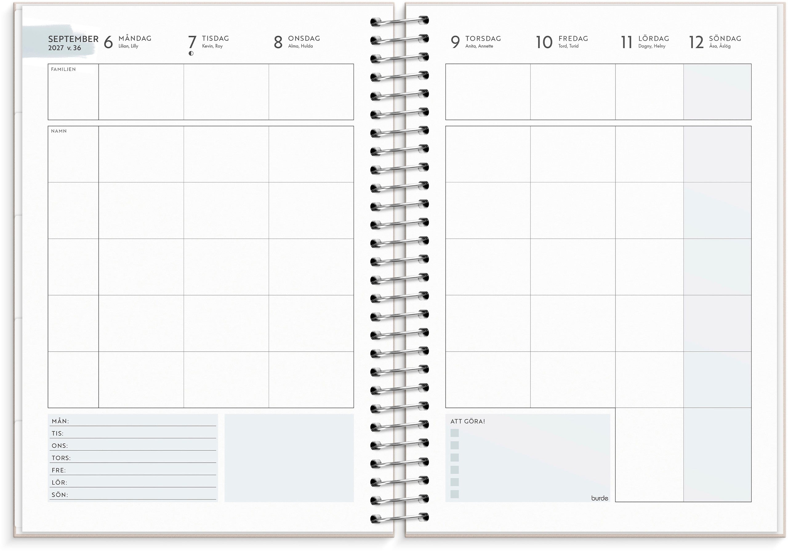 Life Organizer A5 Family 2027