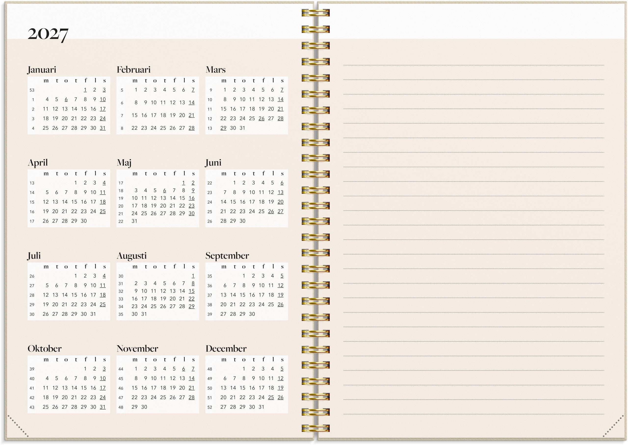Life Planner Inspiration 2027