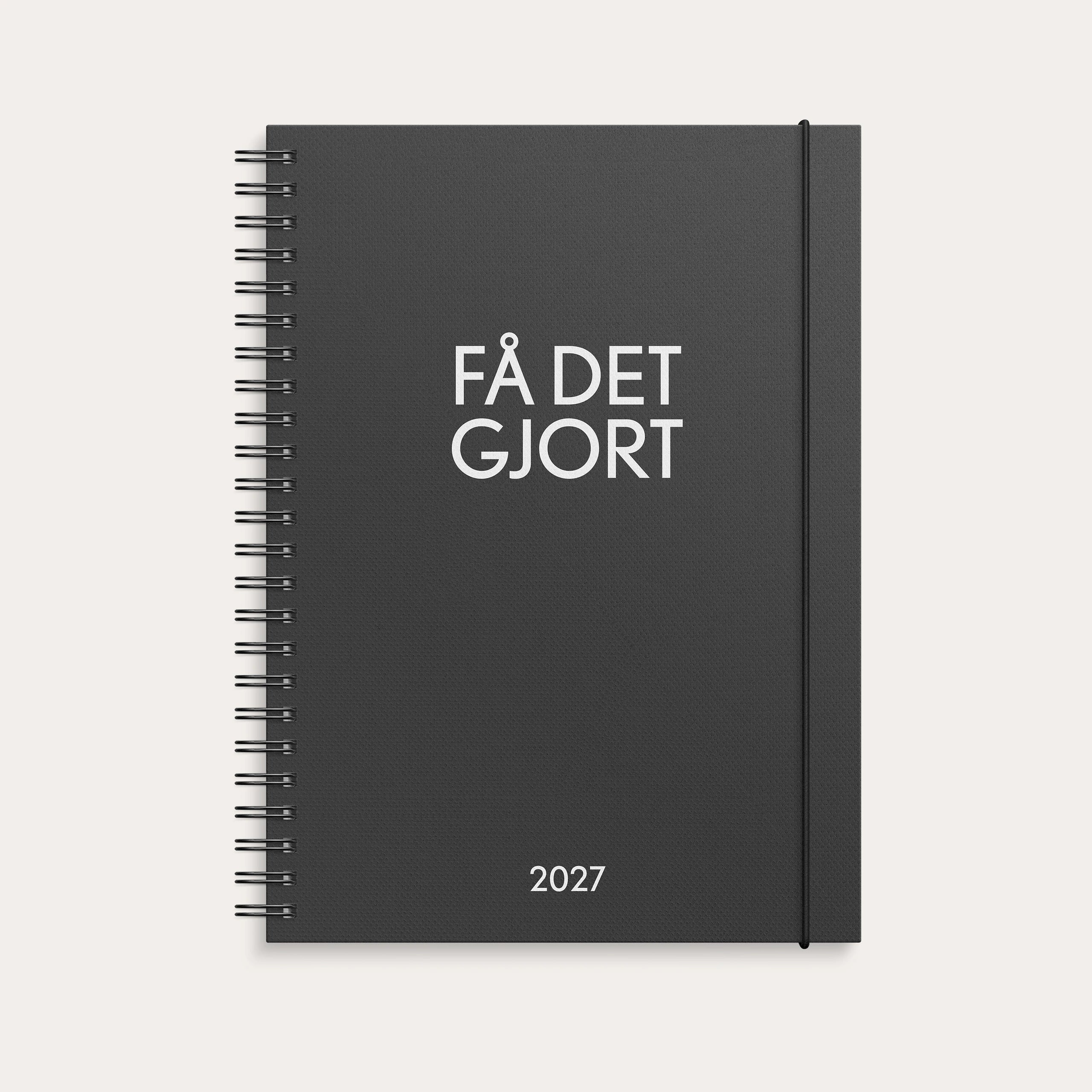 Kalender Få det gjort 2027 svart