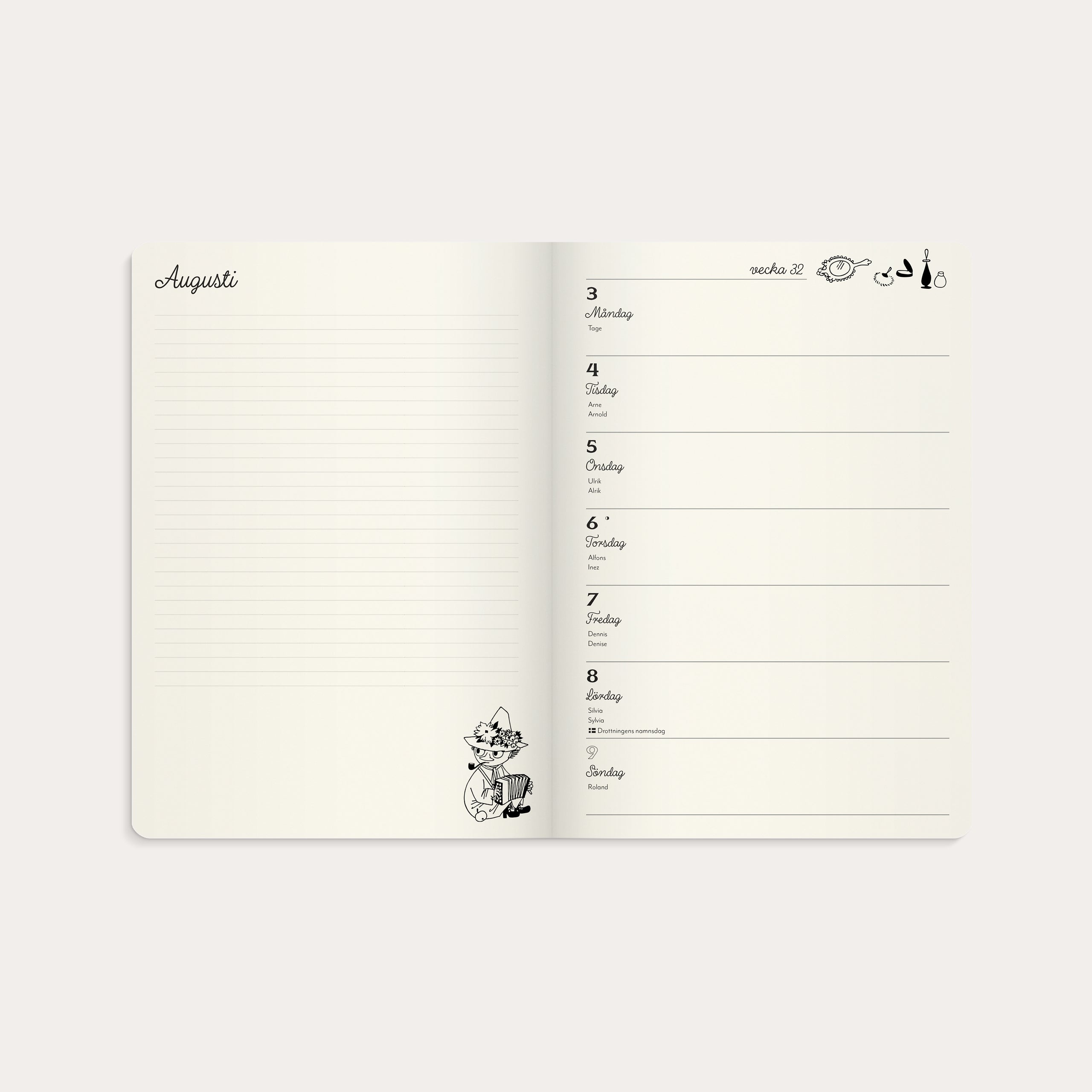 Kalender 2026 Mumin A5