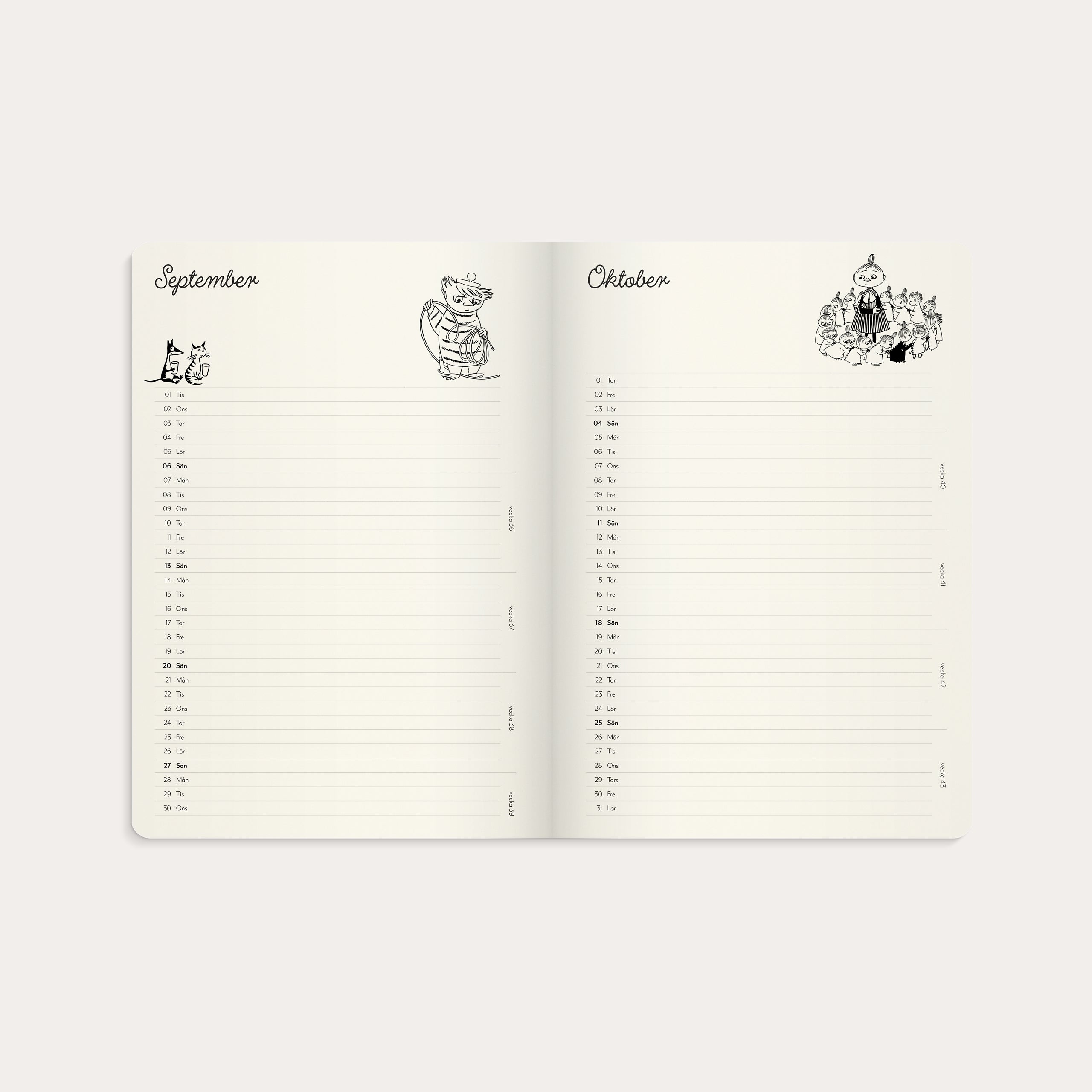 Kalender Mumin A5 2026